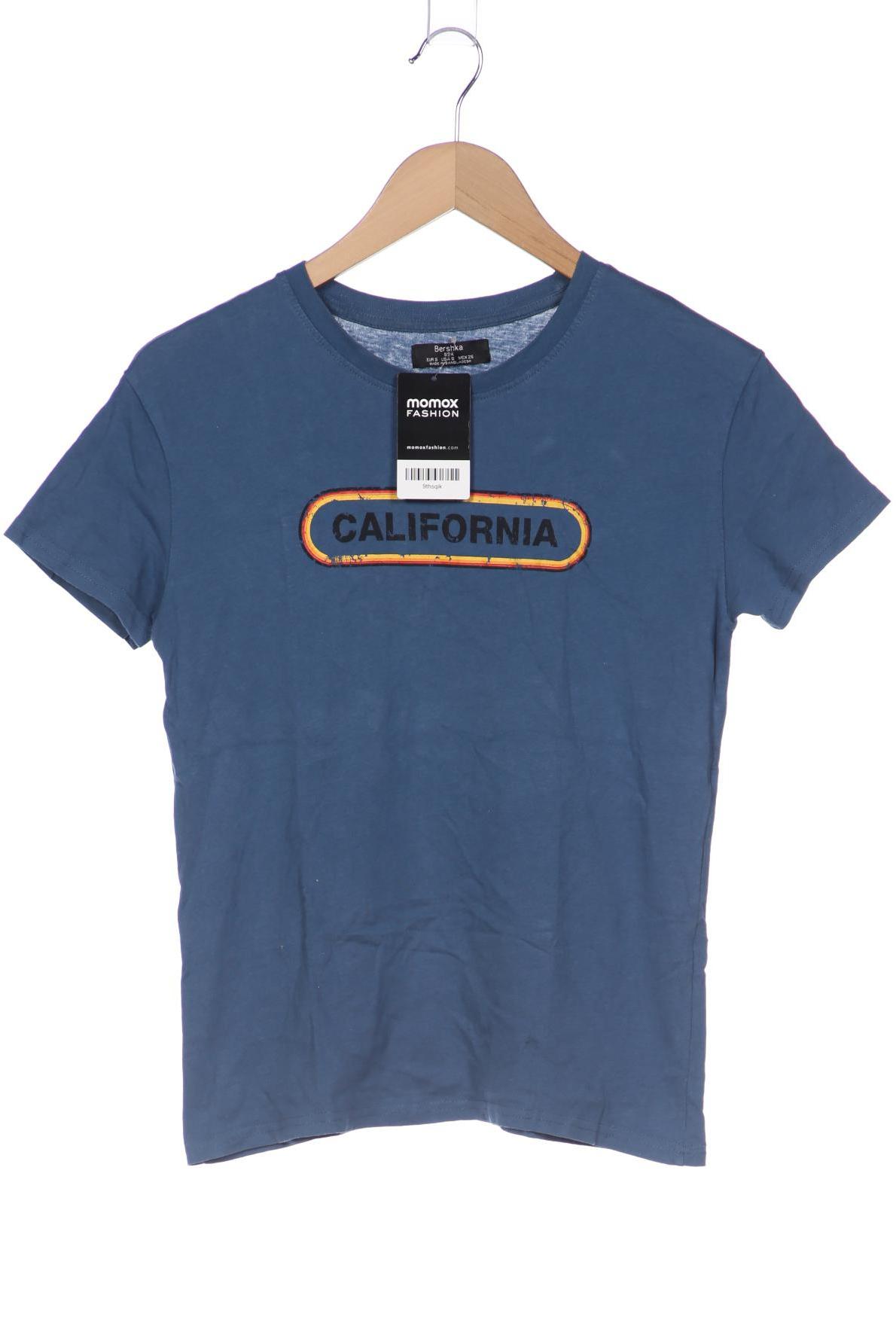

bershka Damen T-Shirt, blau, Gr. 36