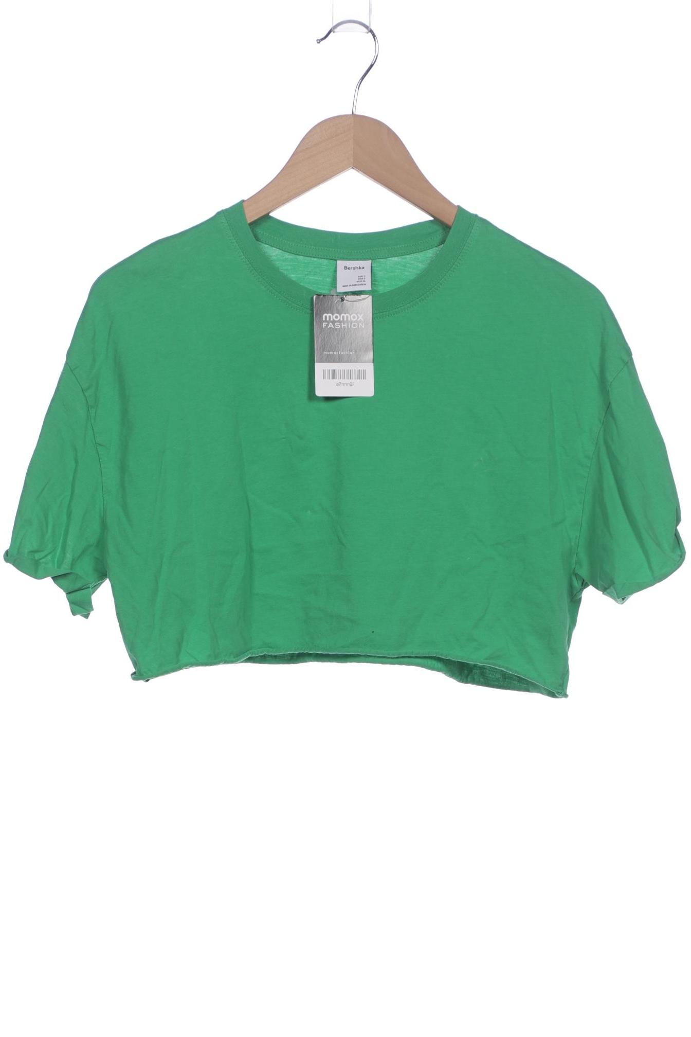 

bershka Damen T-Shirt, grün, Gr. 36