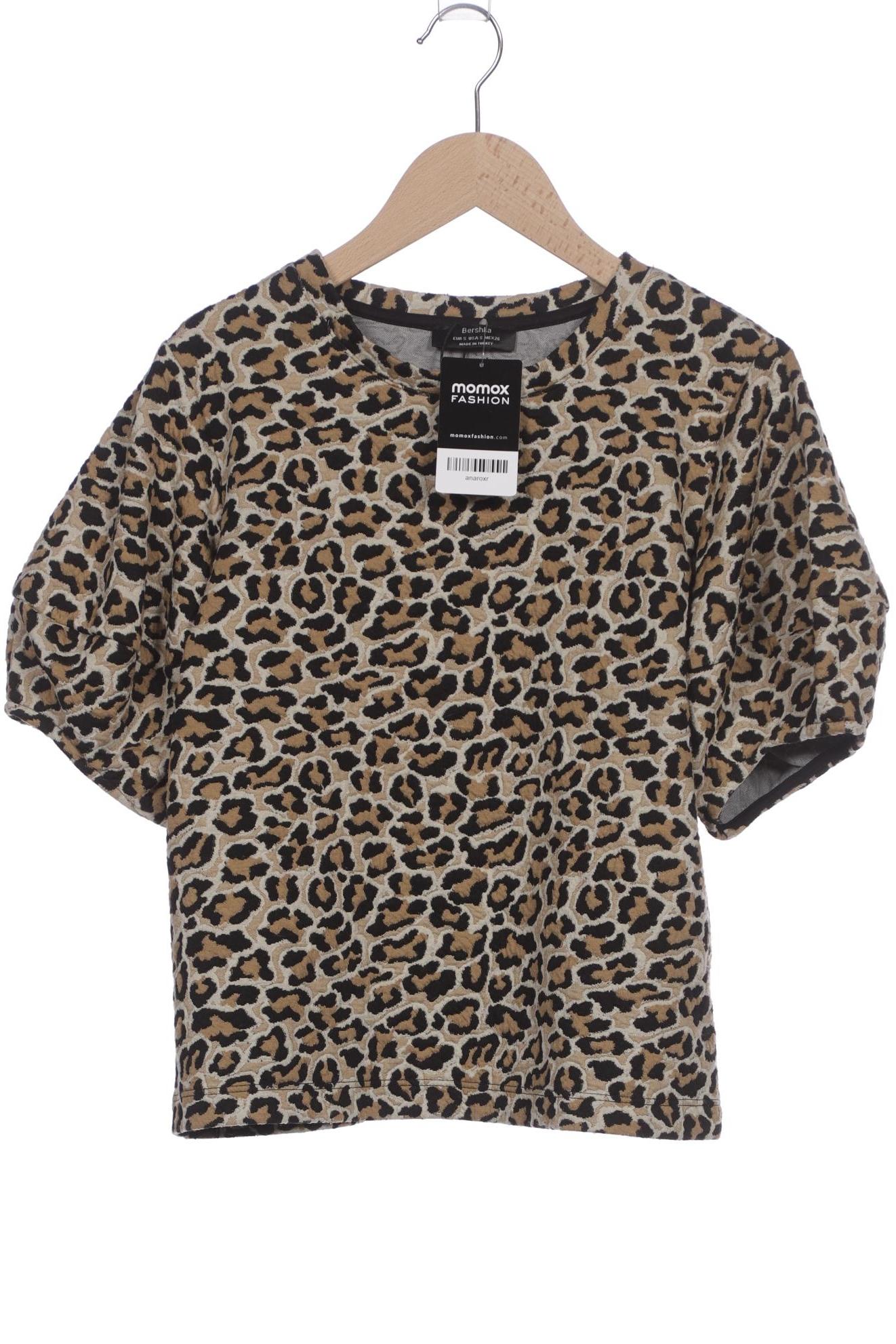 

bershka Damen T-Shirt, beige, Gr. 36