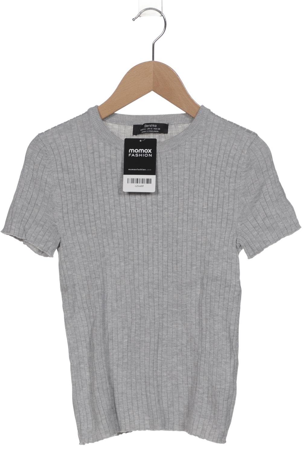 

bershka Damen T-Shirt, grau, Gr. 36