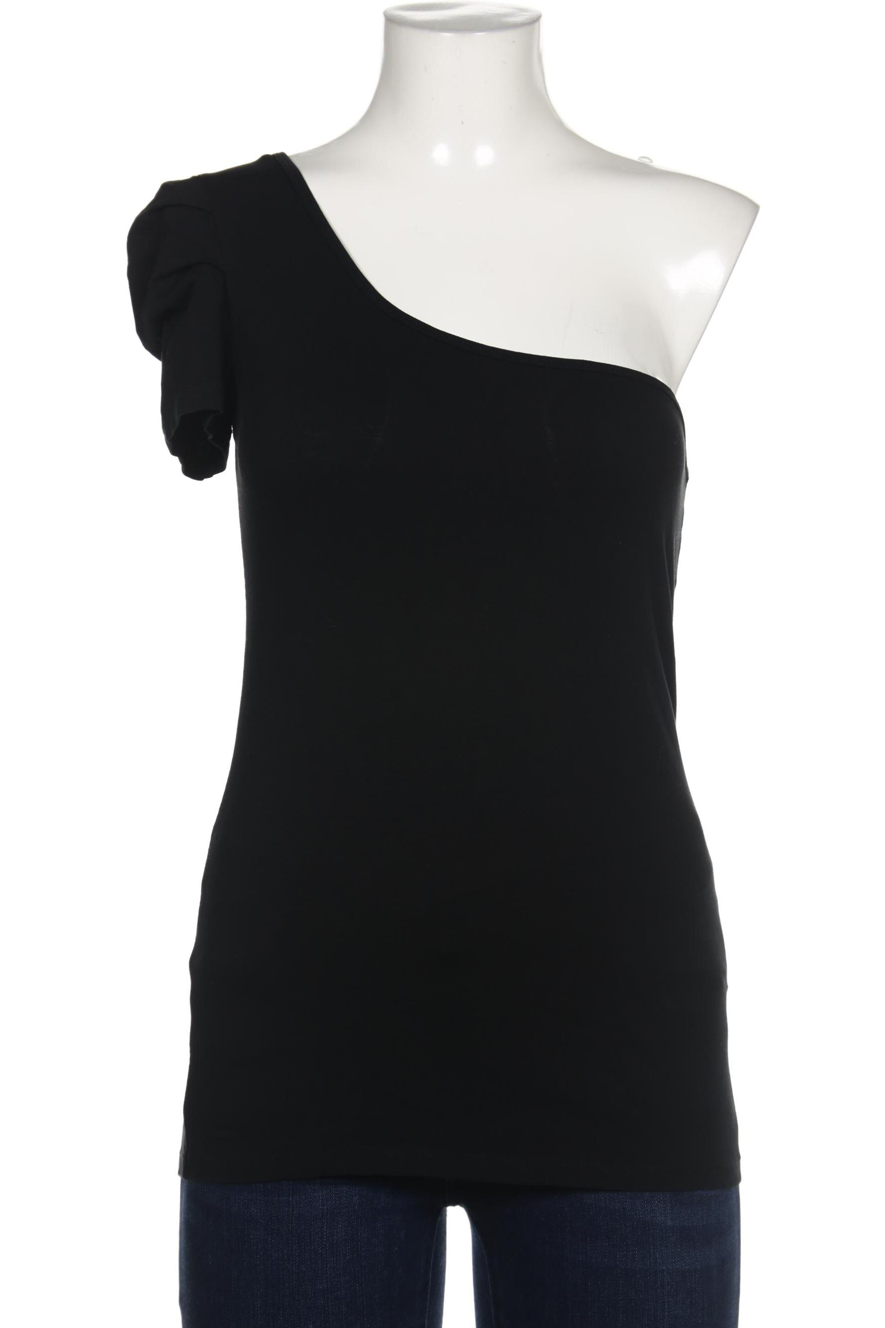 

bershka Damen T-Shirt, schwarz, Gr. 42