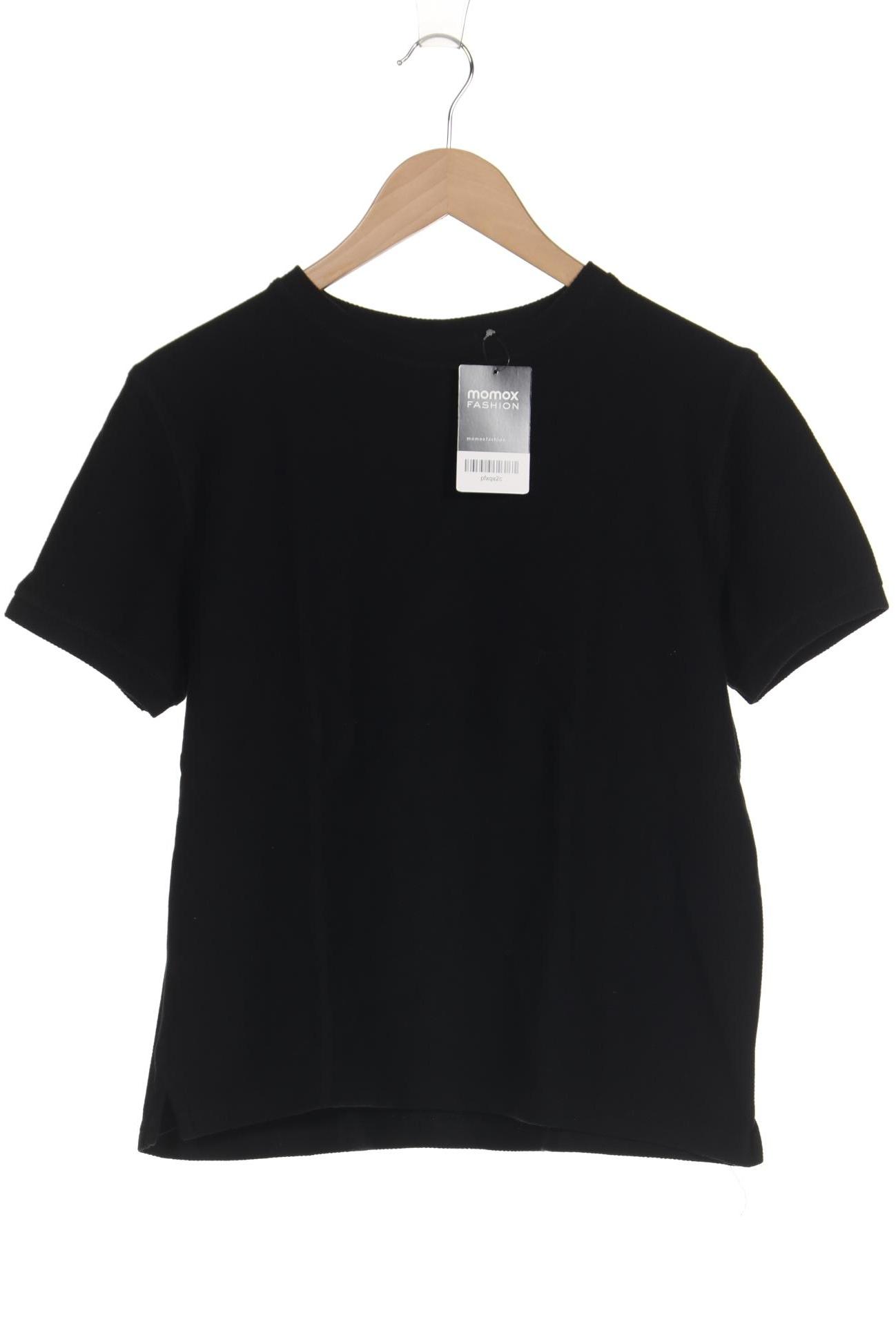 

bershka Damen T-Shirt, schwarz, Gr. 36