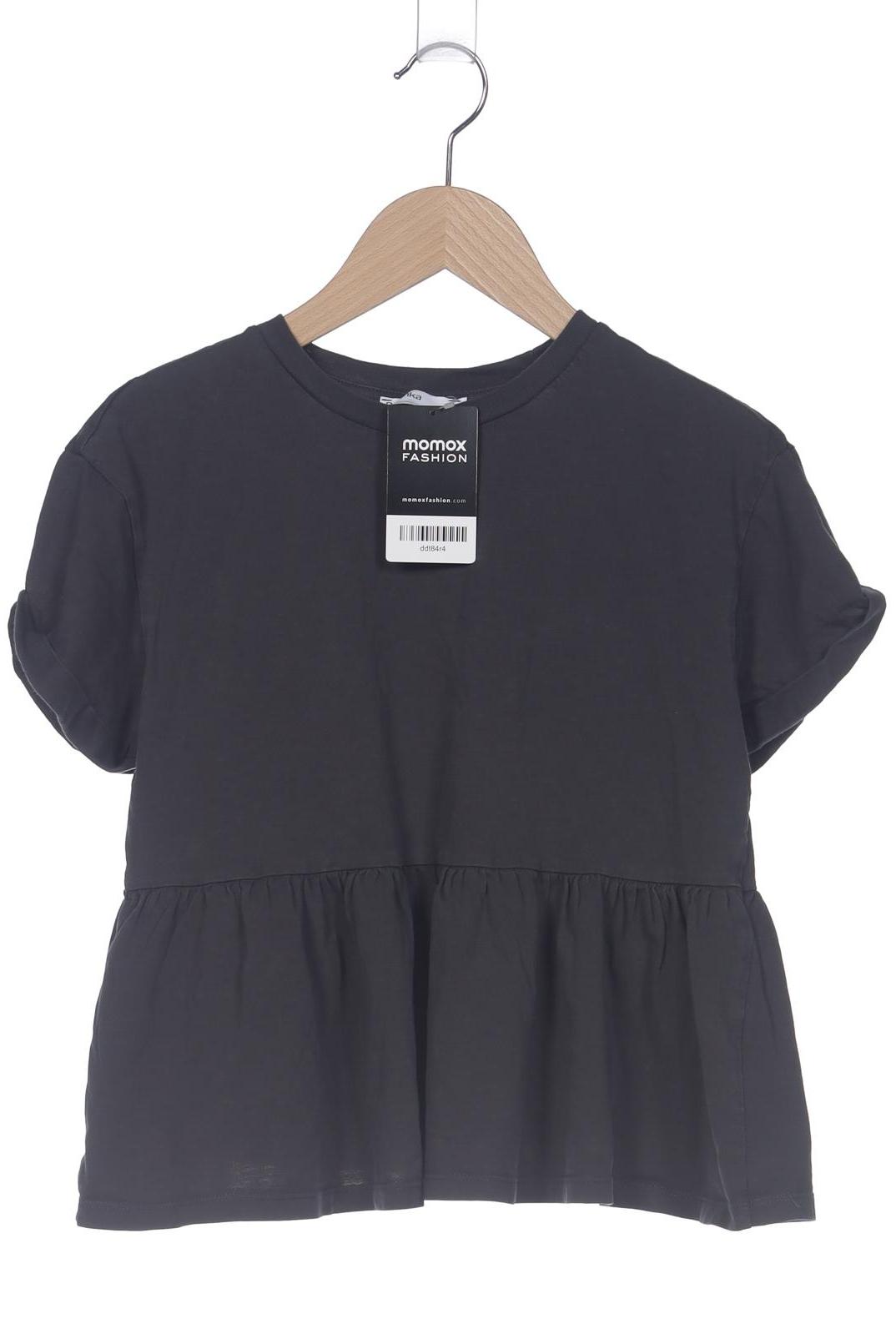 

bershka Damen T-Shirt, grau, Gr. 34