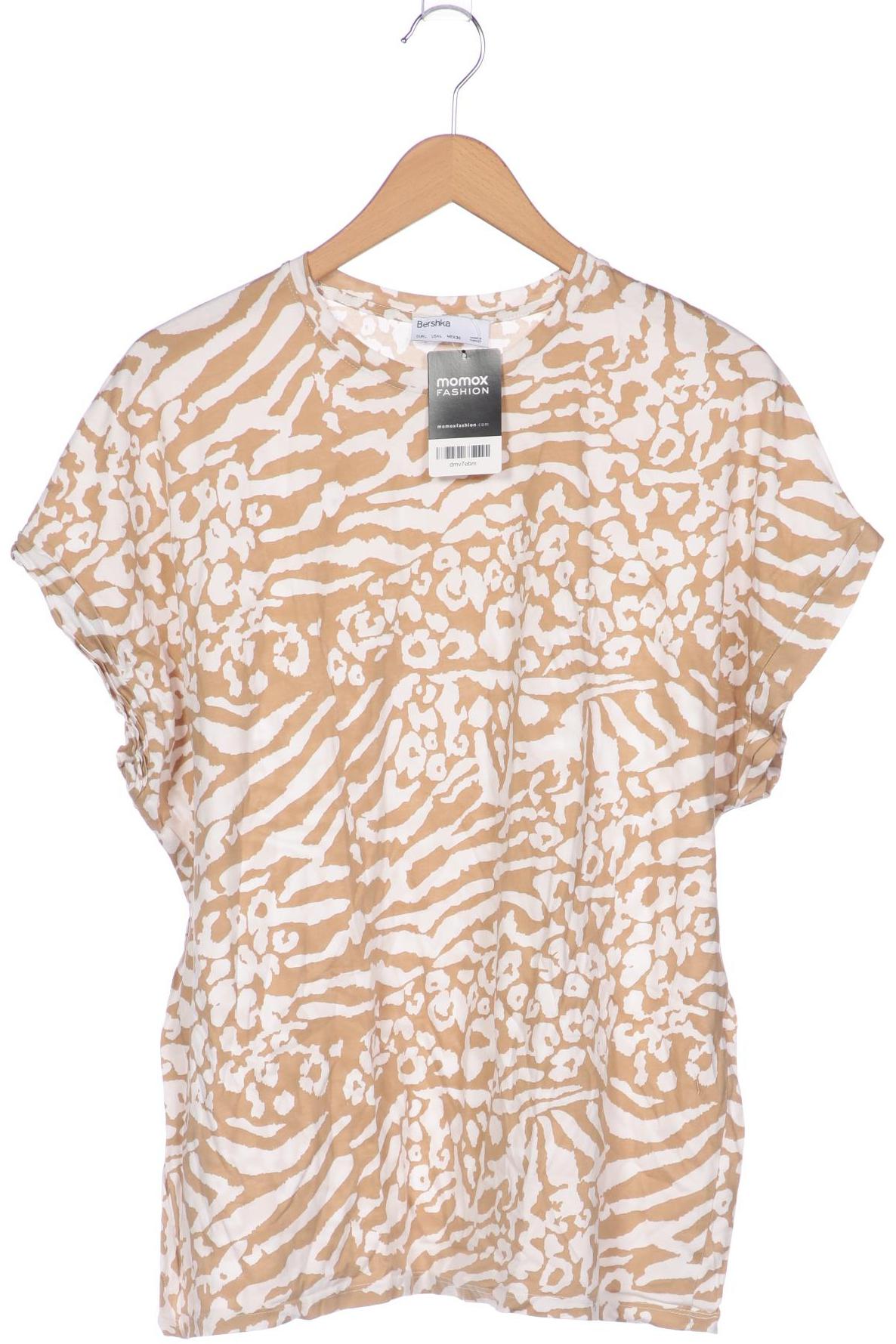 

bershka Damen T-Shirt, beige, Gr. 42