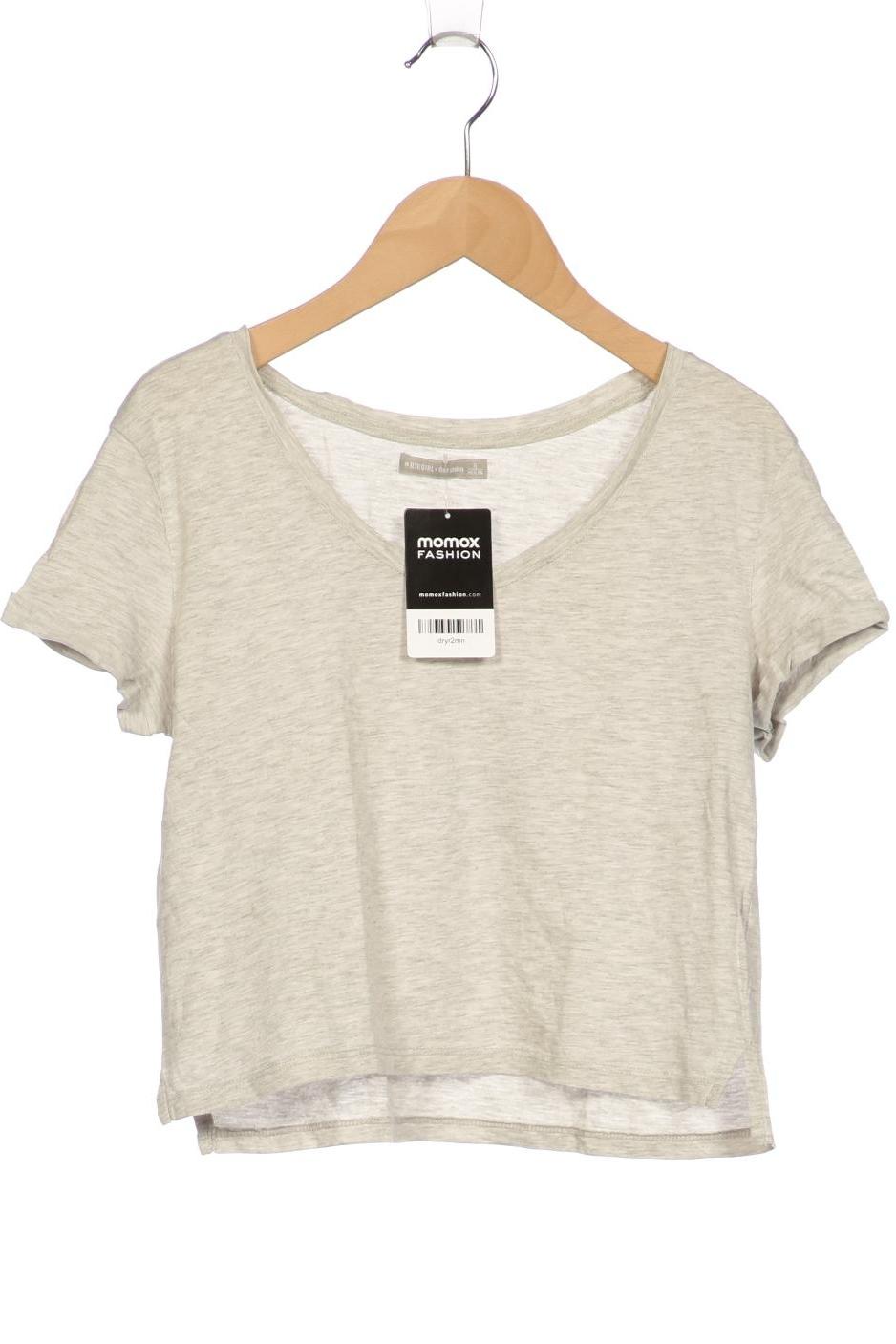 

bershka Damen T-Shirt, grau, Gr. 36