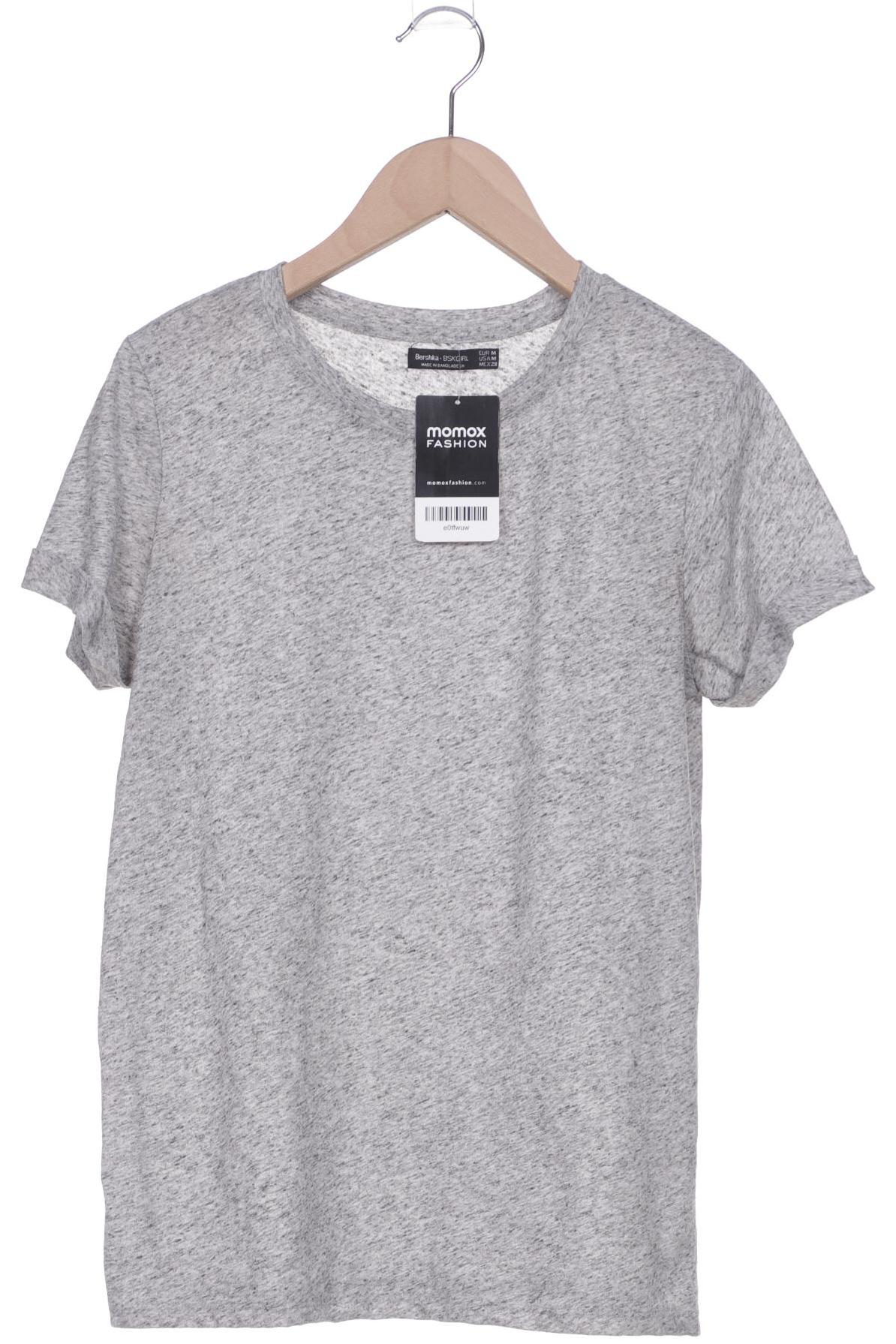 

bershka Damen T-Shirt, grau, Gr. 38