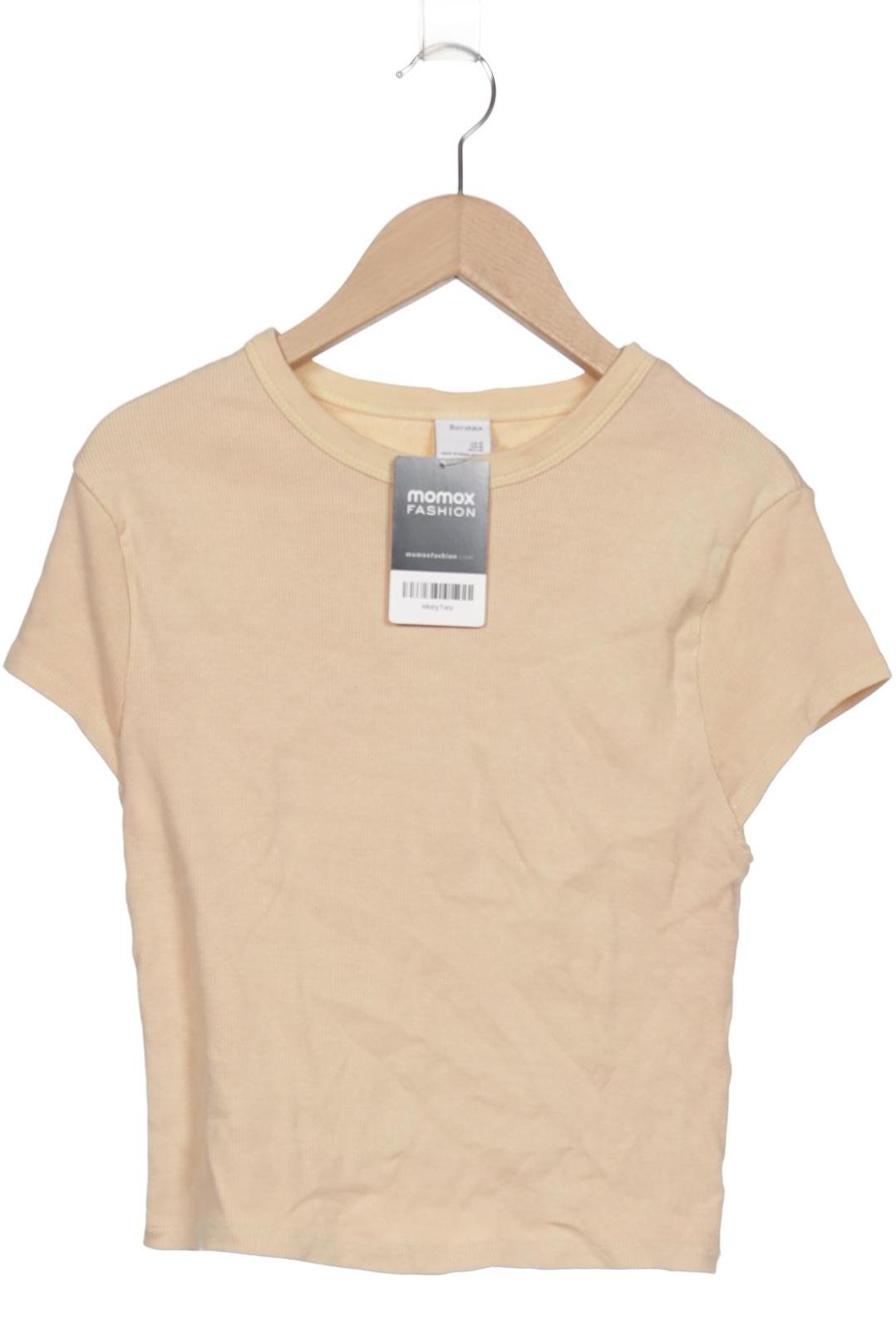 

bershka Damen T-Shirt, beige, Gr. 38