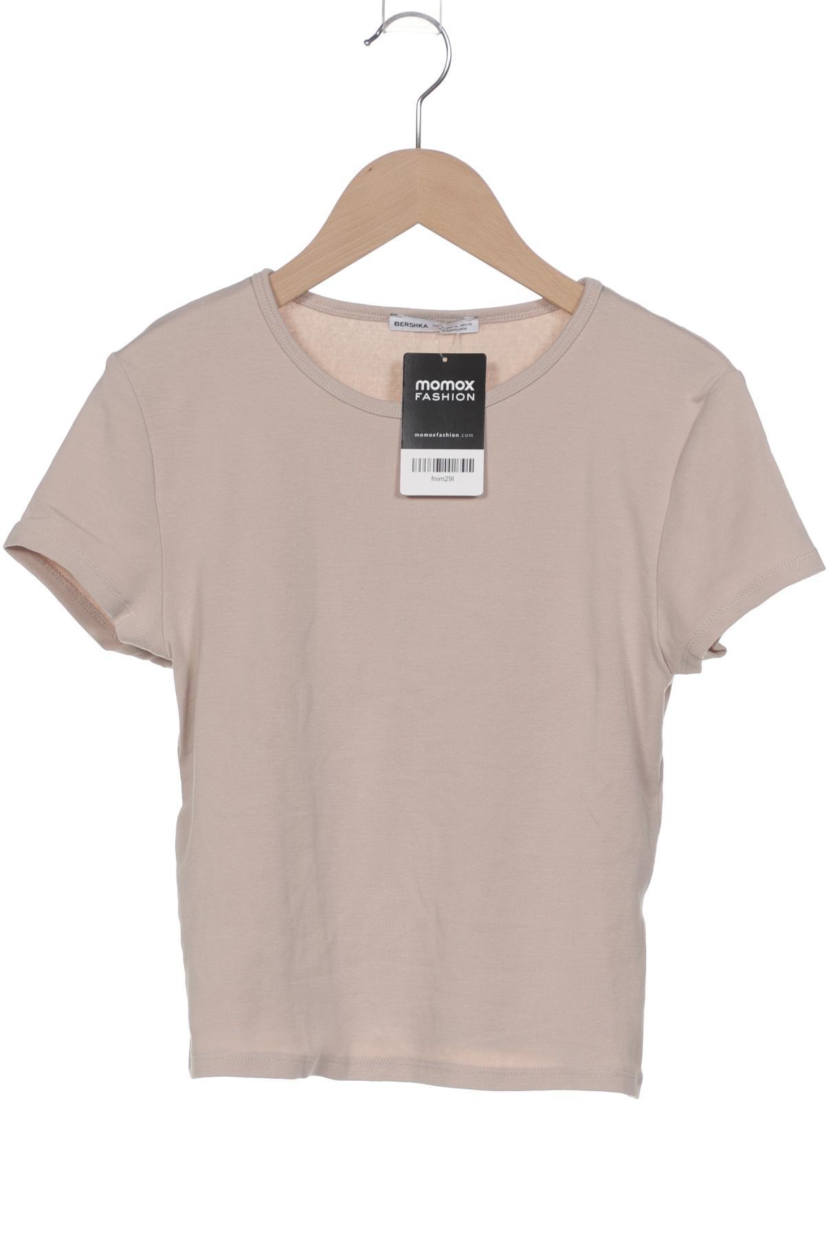 

bershka Damen T-Shirt, beige, Gr. 44