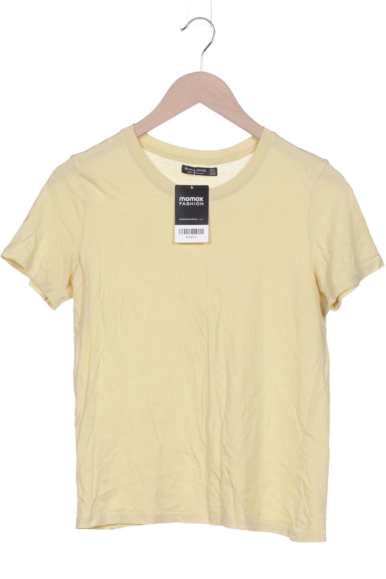 

bershka Damen T-Shirt, gelb, Gr. 38