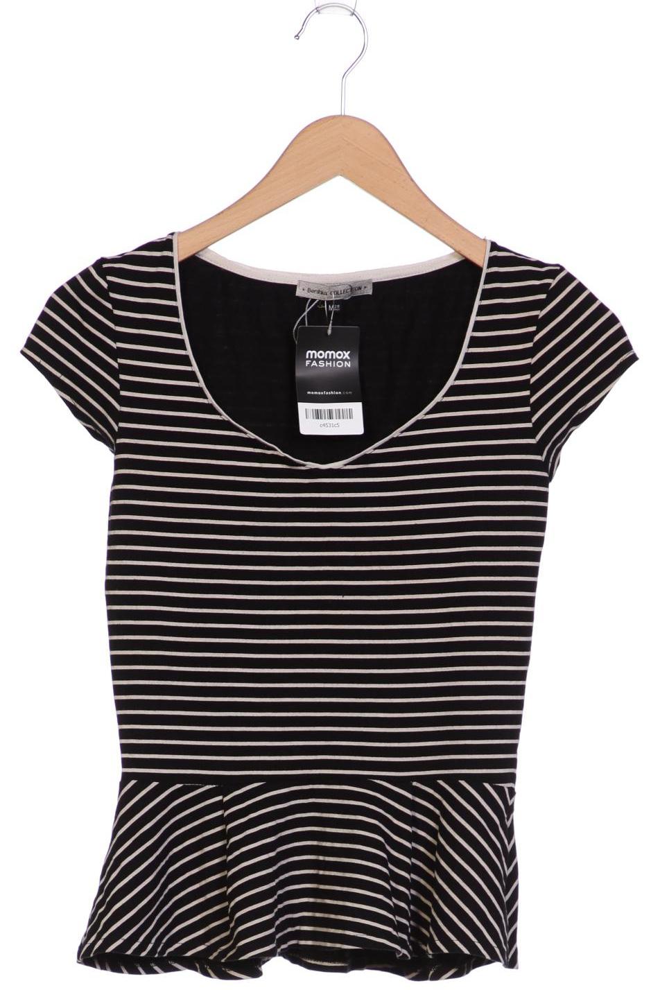 

bershka Damen T-Shirt, schwarz, Gr. 38