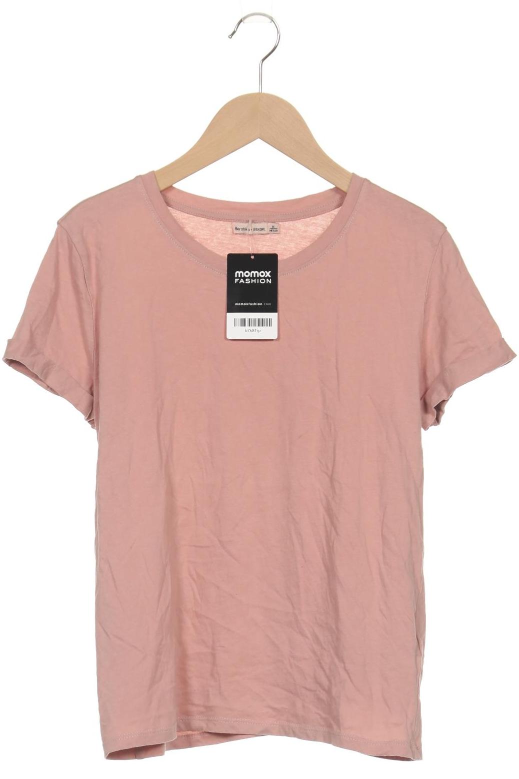 

bershka Damen T-Shirt, pink, Gr. 38
