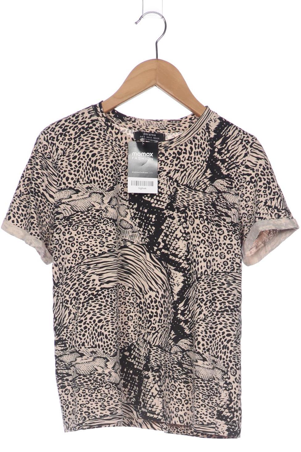 

bershka Damen T-Shirt, beige, Gr. 36