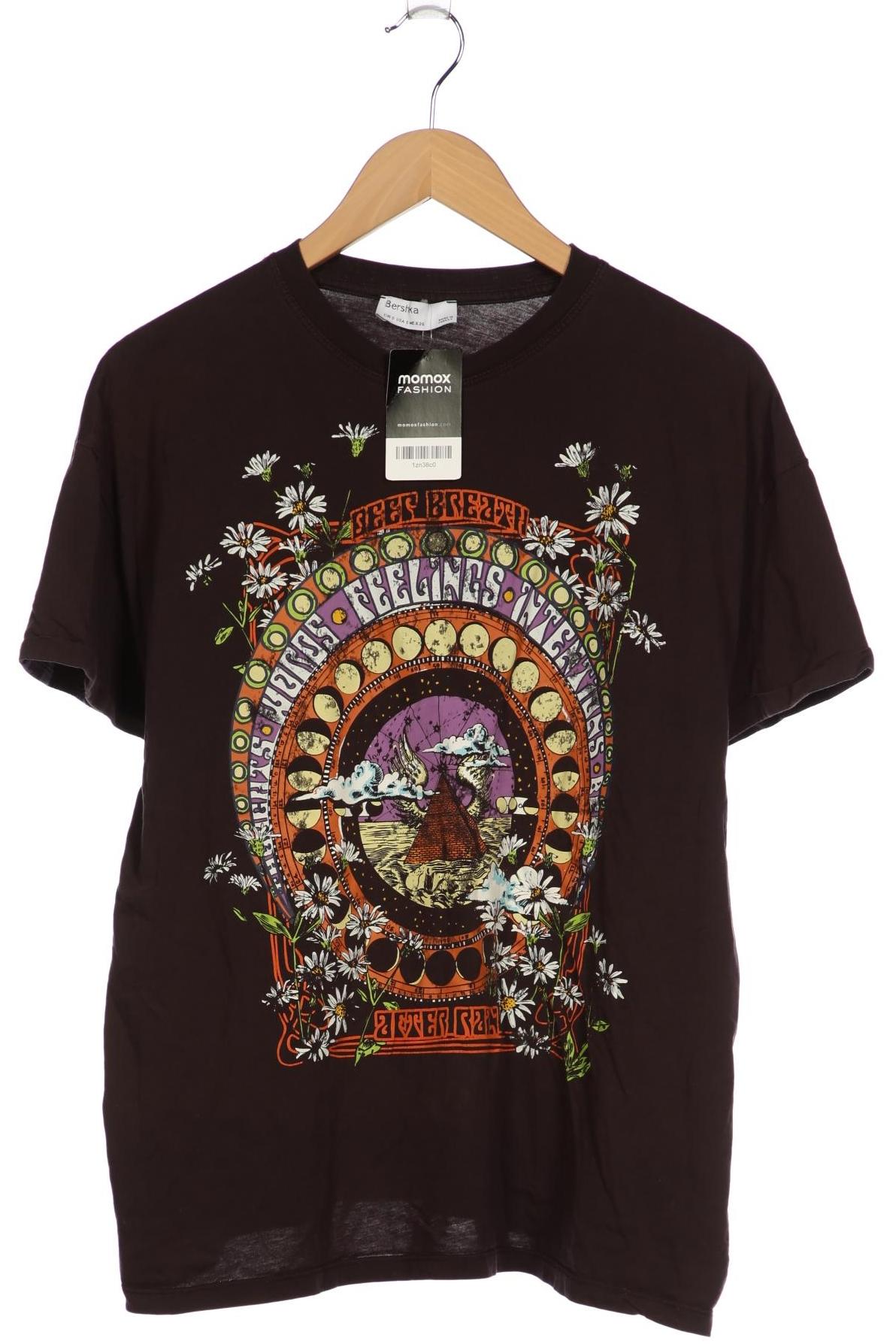 

bershka Damen T-Shirt, marineblau, Gr. 36