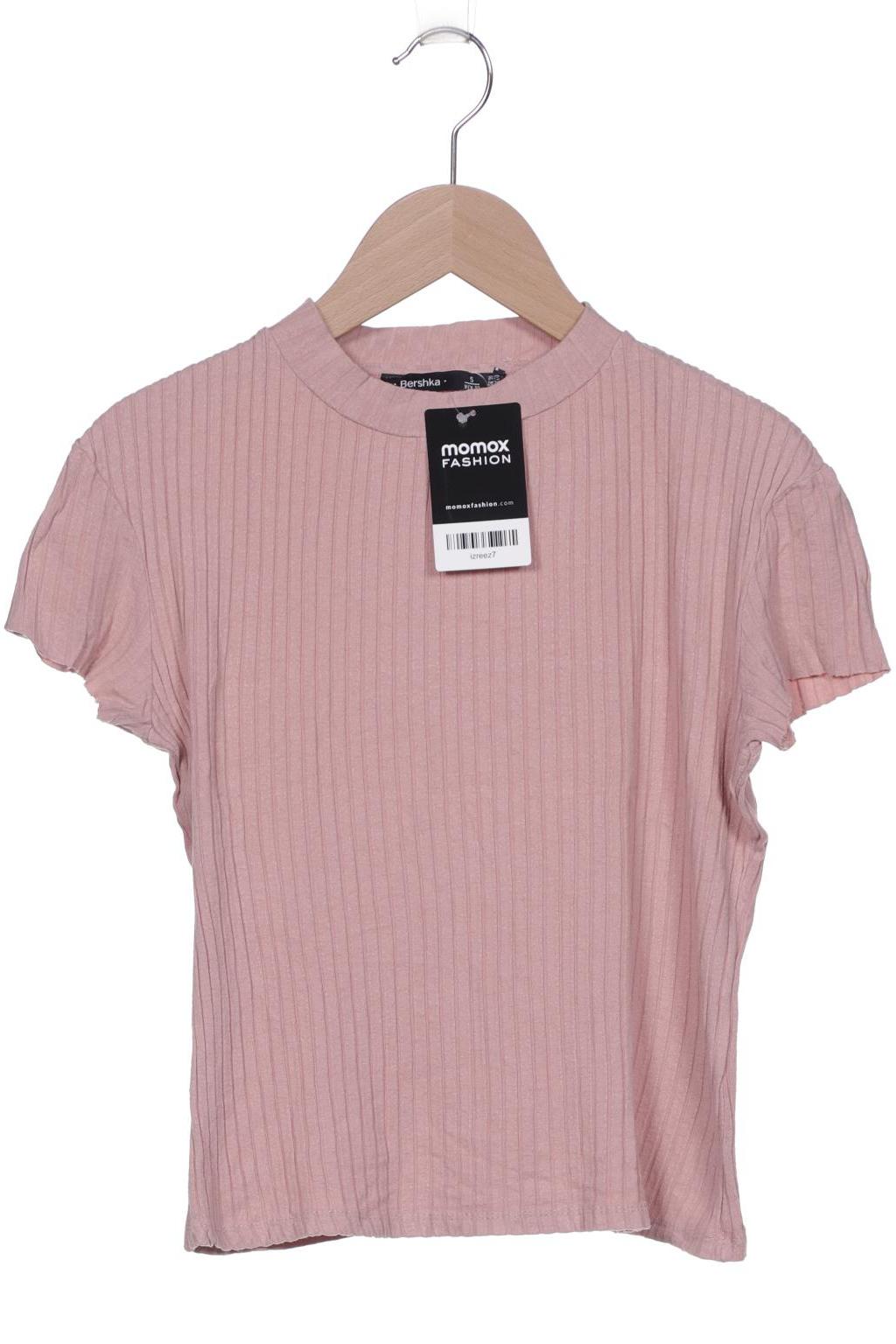 

bershka Damen T-Shirt, pink, Gr. 36