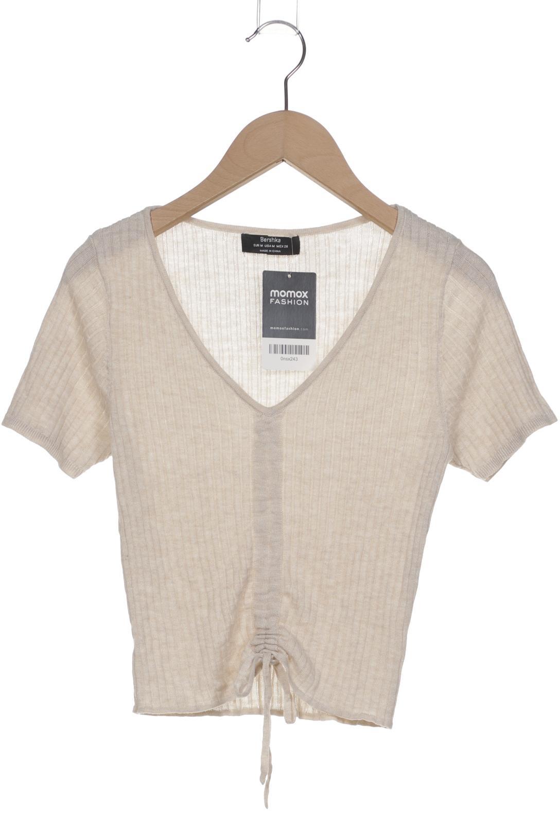 

bershka Damen T-Shirt, beige, Gr. 38