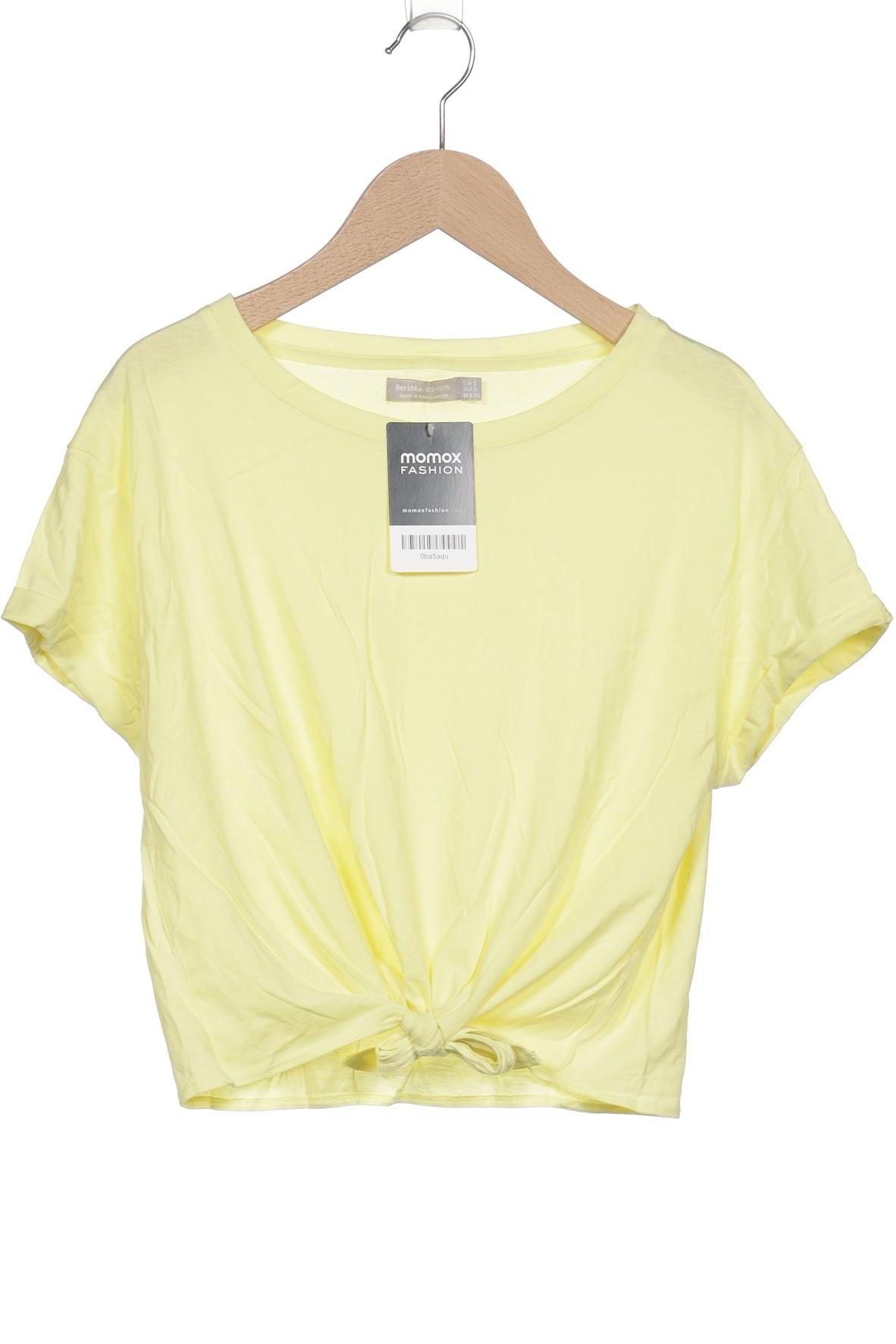 

bershka Damen T-Shirt, gelb, Gr. 36