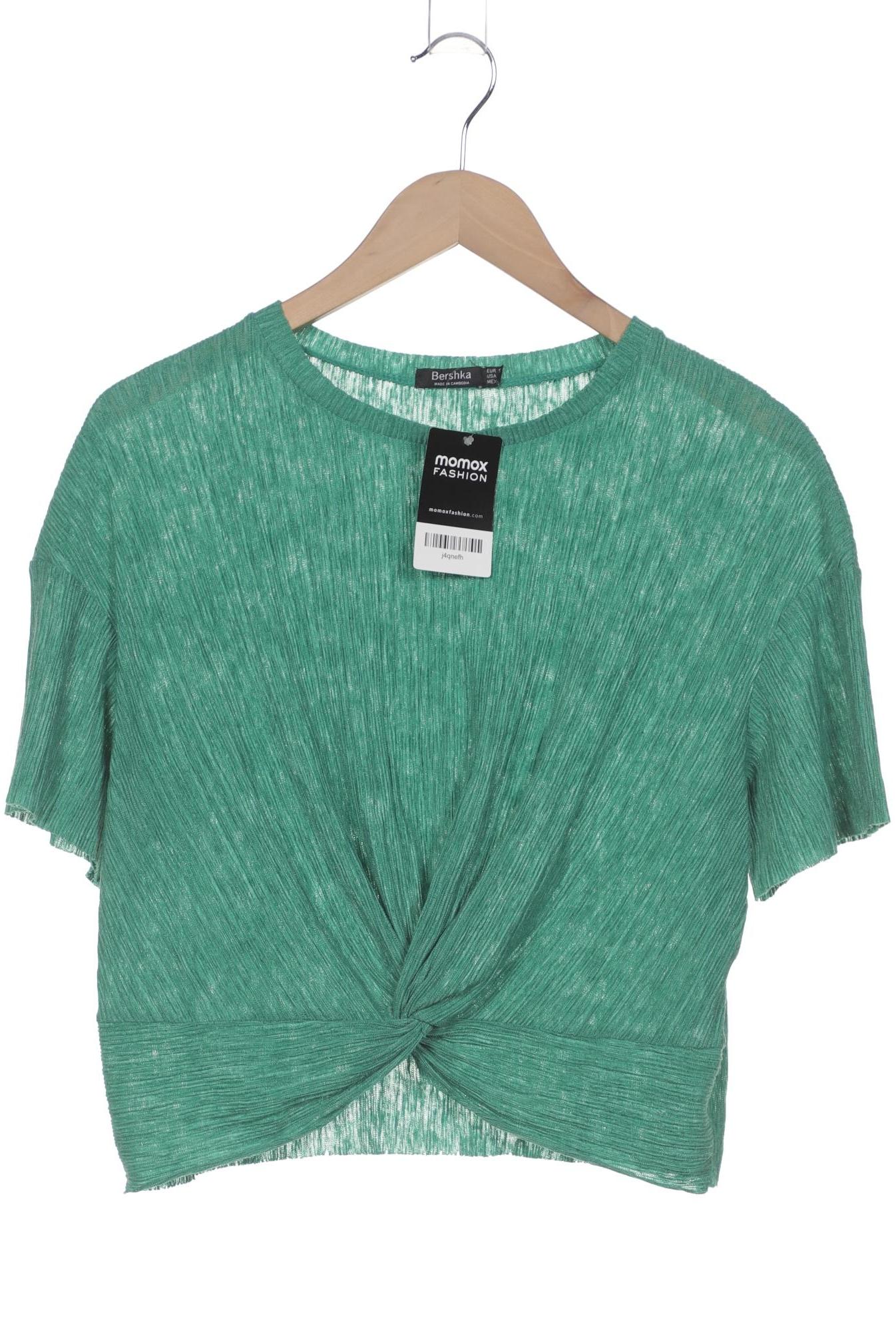 

bershka Damen T-Shirt, grün, Gr. 36