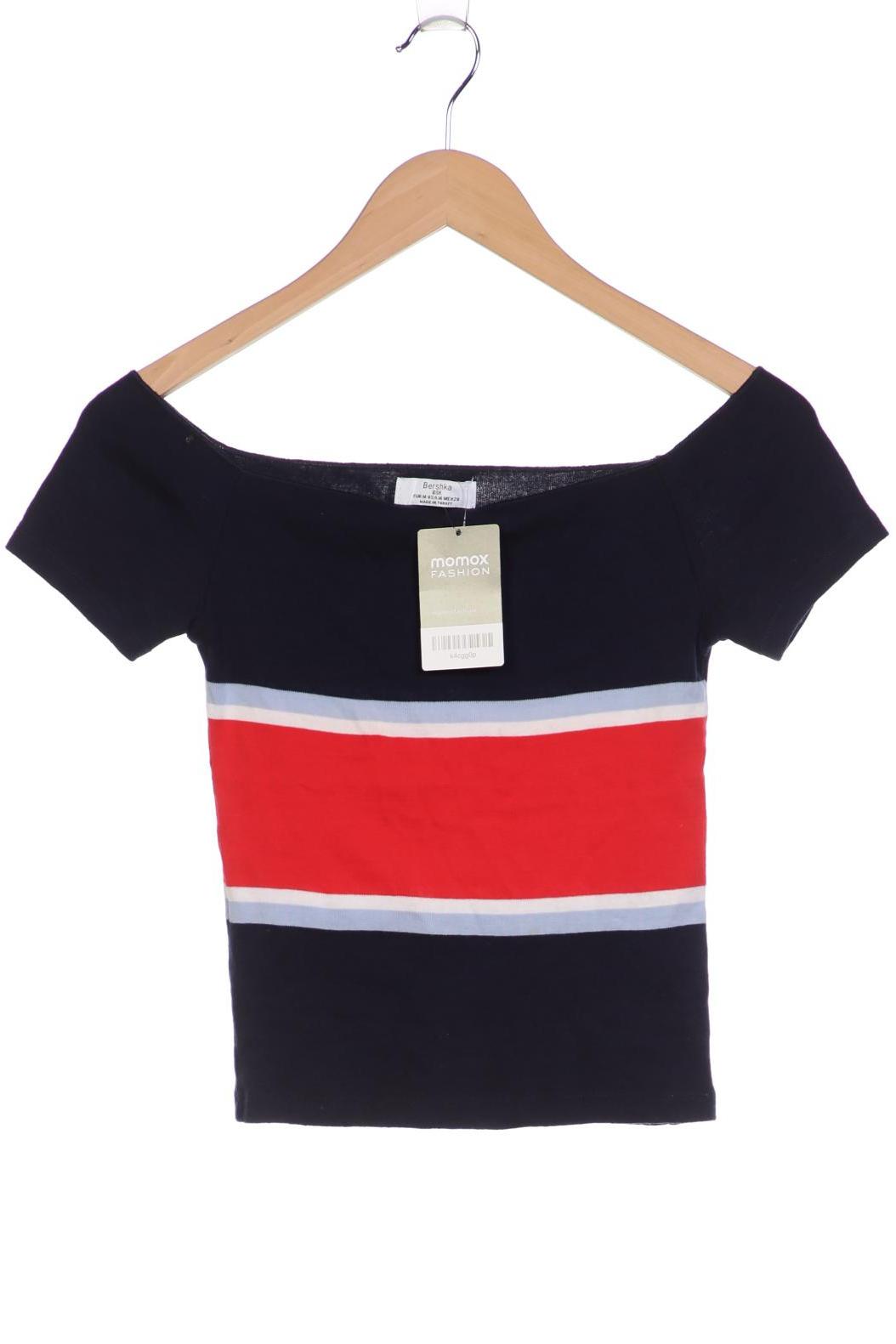 

bershka Damen T-Shirt, marineblau, Gr. 38