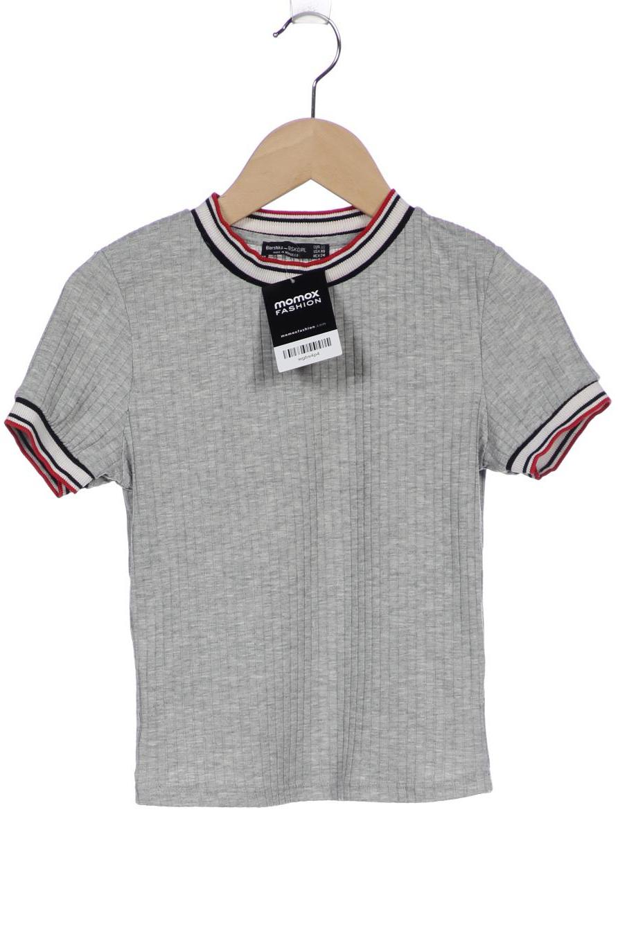 

bershka Damen T-Shirt, grau, Gr. 34