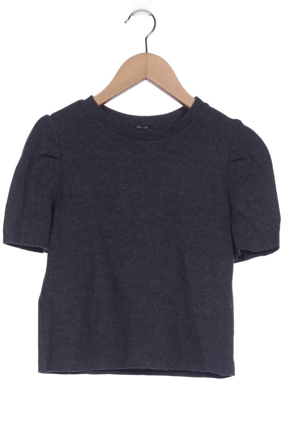 

bershka Damen T-Shirt, grau, Gr. 34