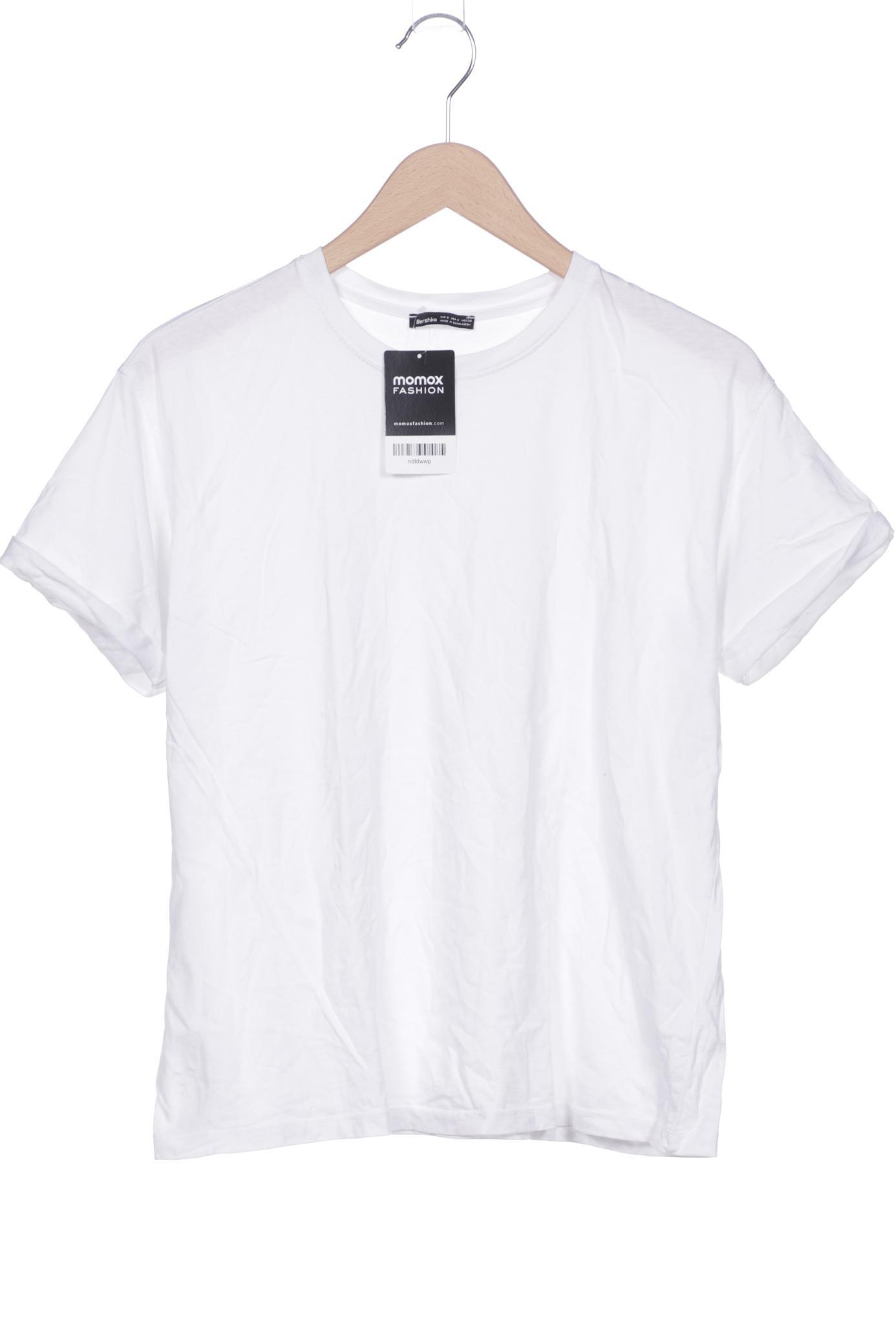 

bershka Damen T-Shirt, weiß