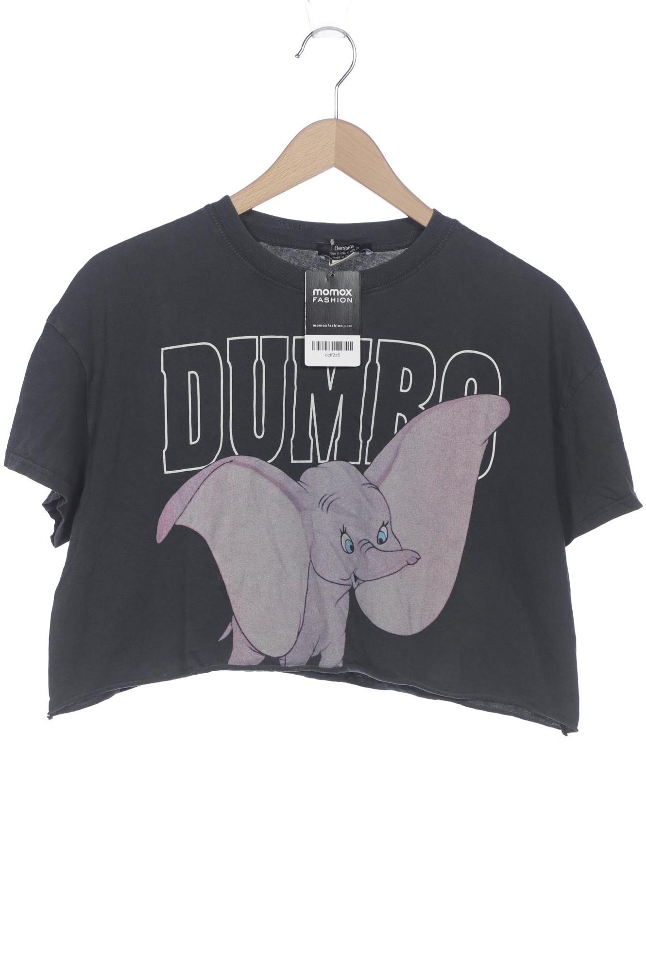 

bershka Damen T-Shirt, grau, Gr. 36