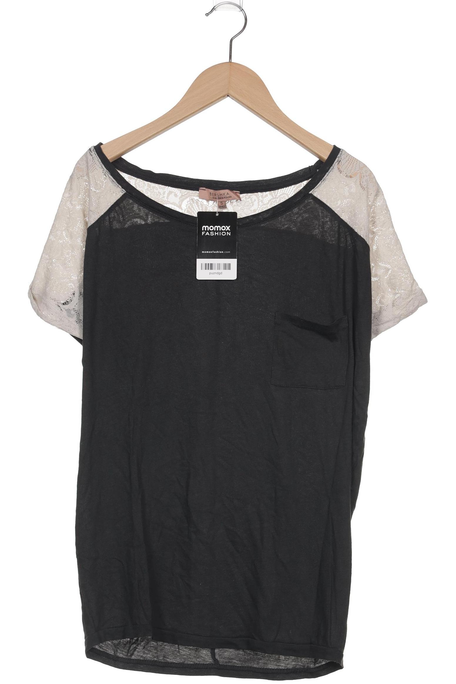 

bershka Damen T-Shirt, grau, Gr. 36