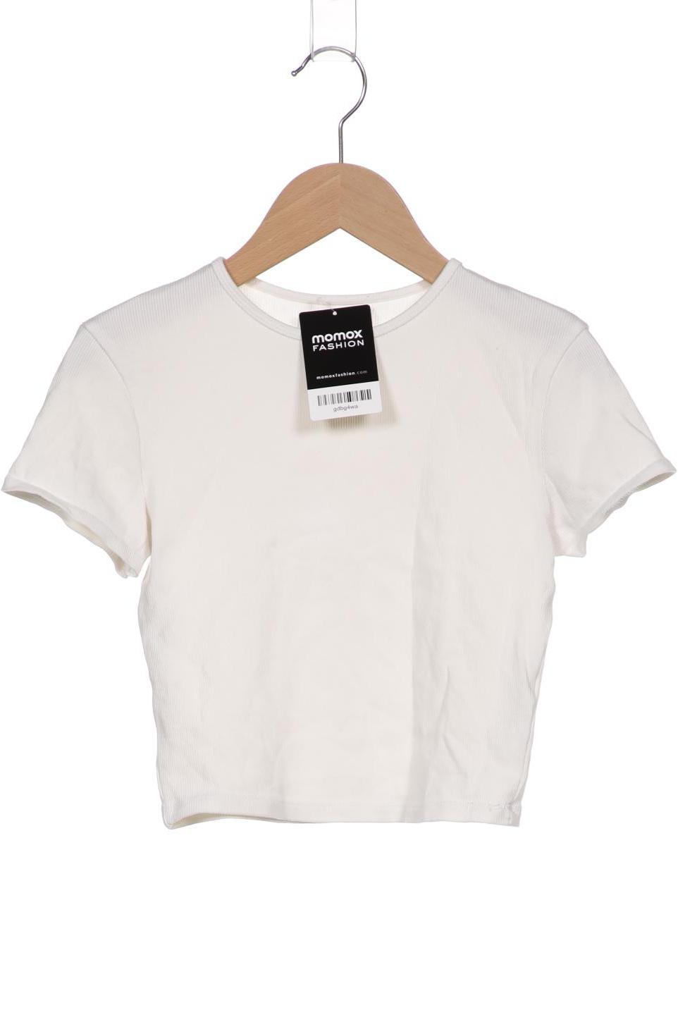 

bershka Damen T-Shirt, weiß