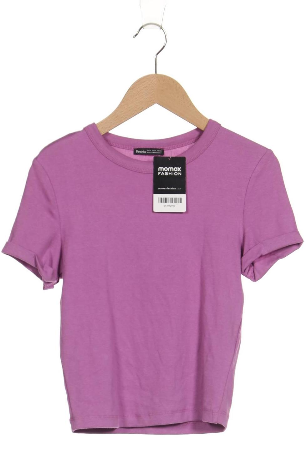 

bershka Damen T-Shirt, pink, Gr. 36
