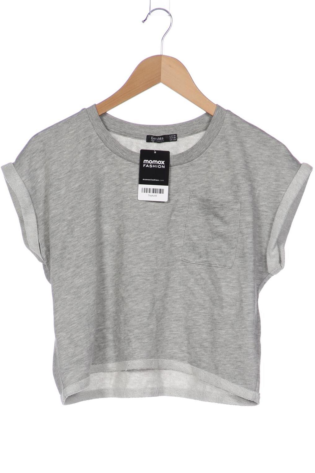 

bershka Damen T-Shirt, grau, Gr. 38