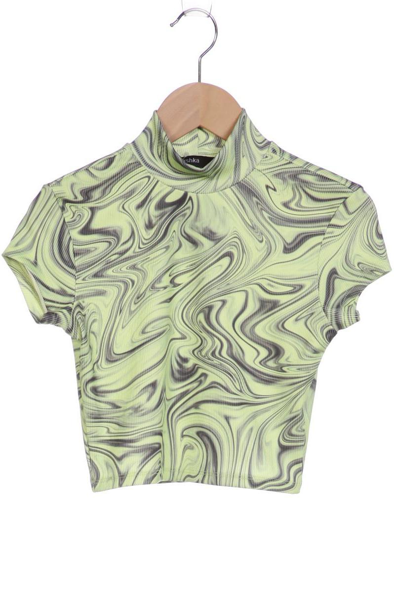 

bershka Damen T-Shirt, hellgrün, Gr. 34