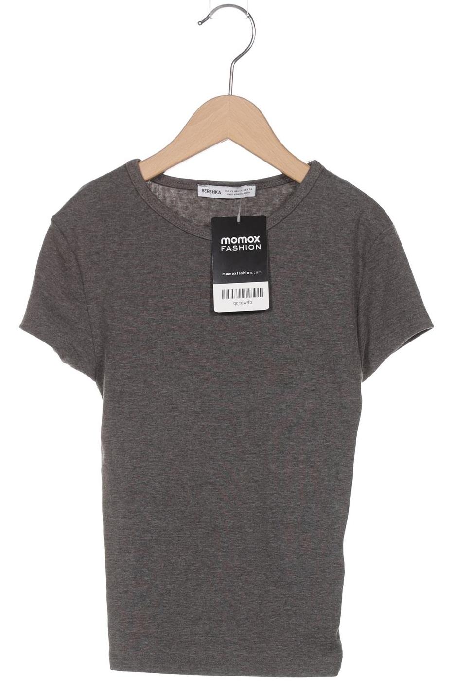 

bershka Damen T-Shirt, grau, Gr. 34