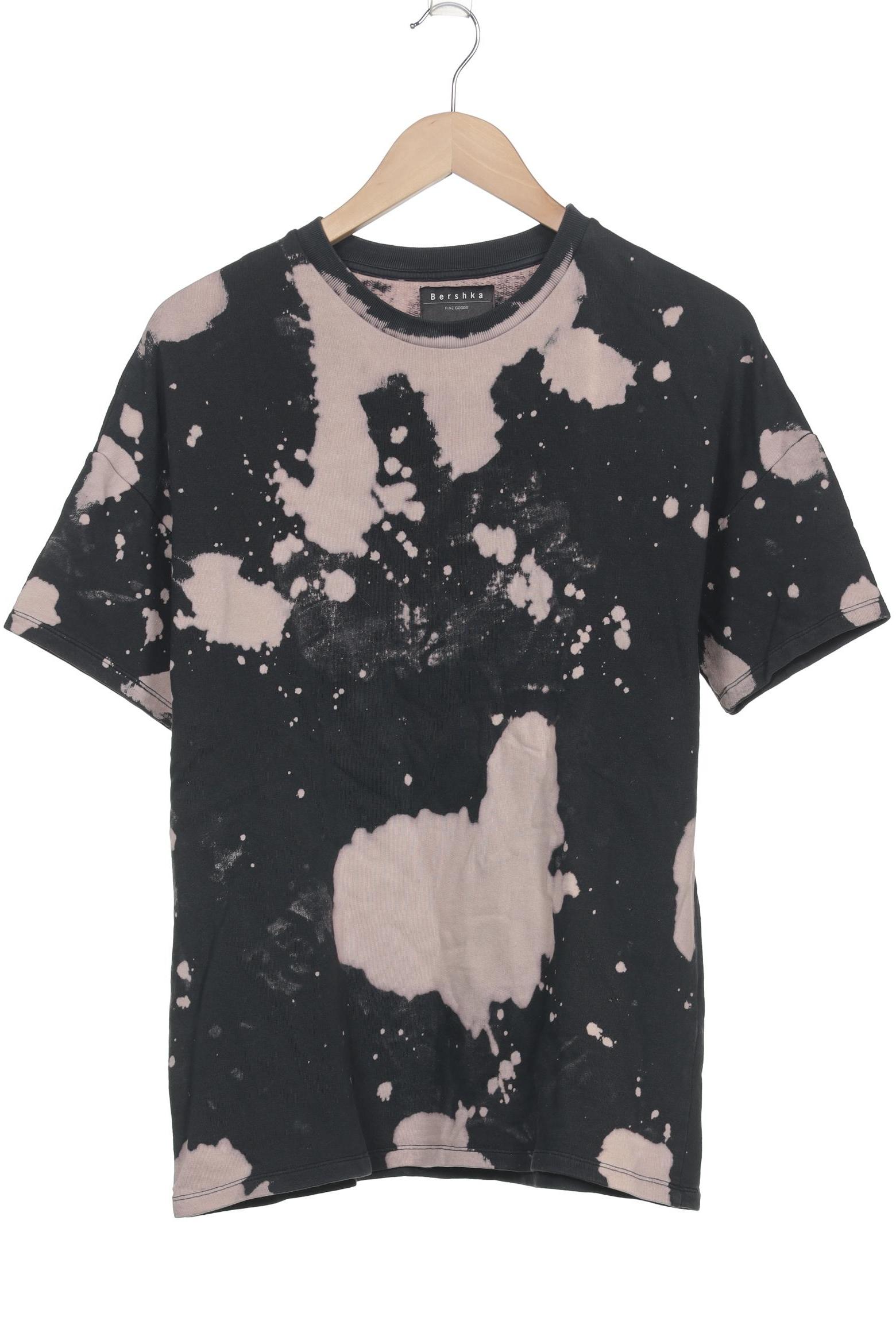 

bershka Damen T-Shirt, schwarz, Gr. 34