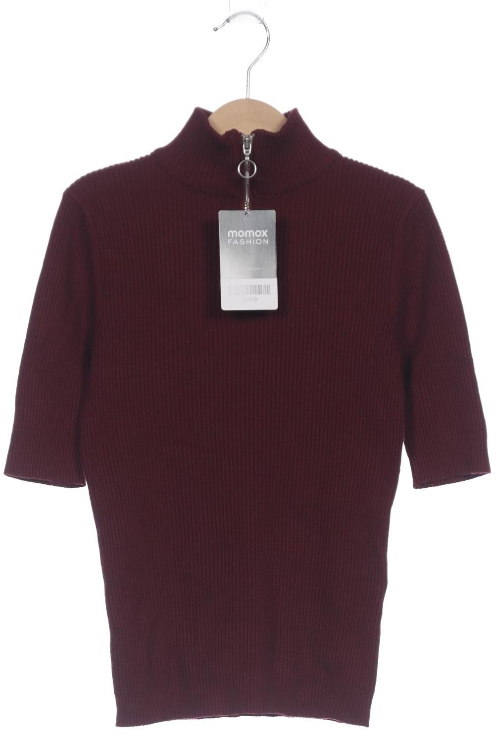 

bershka Damen T-Shirt, bordeaux, Gr. 36