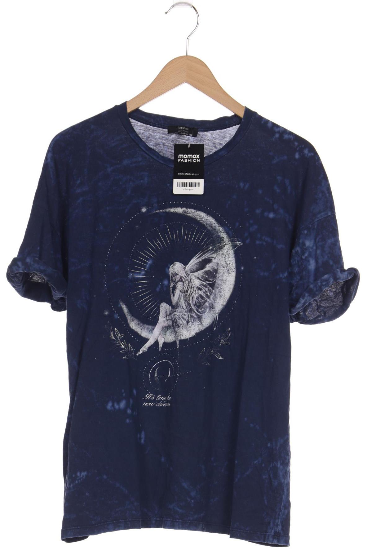 

bershka Damen T-Shirt, marineblau