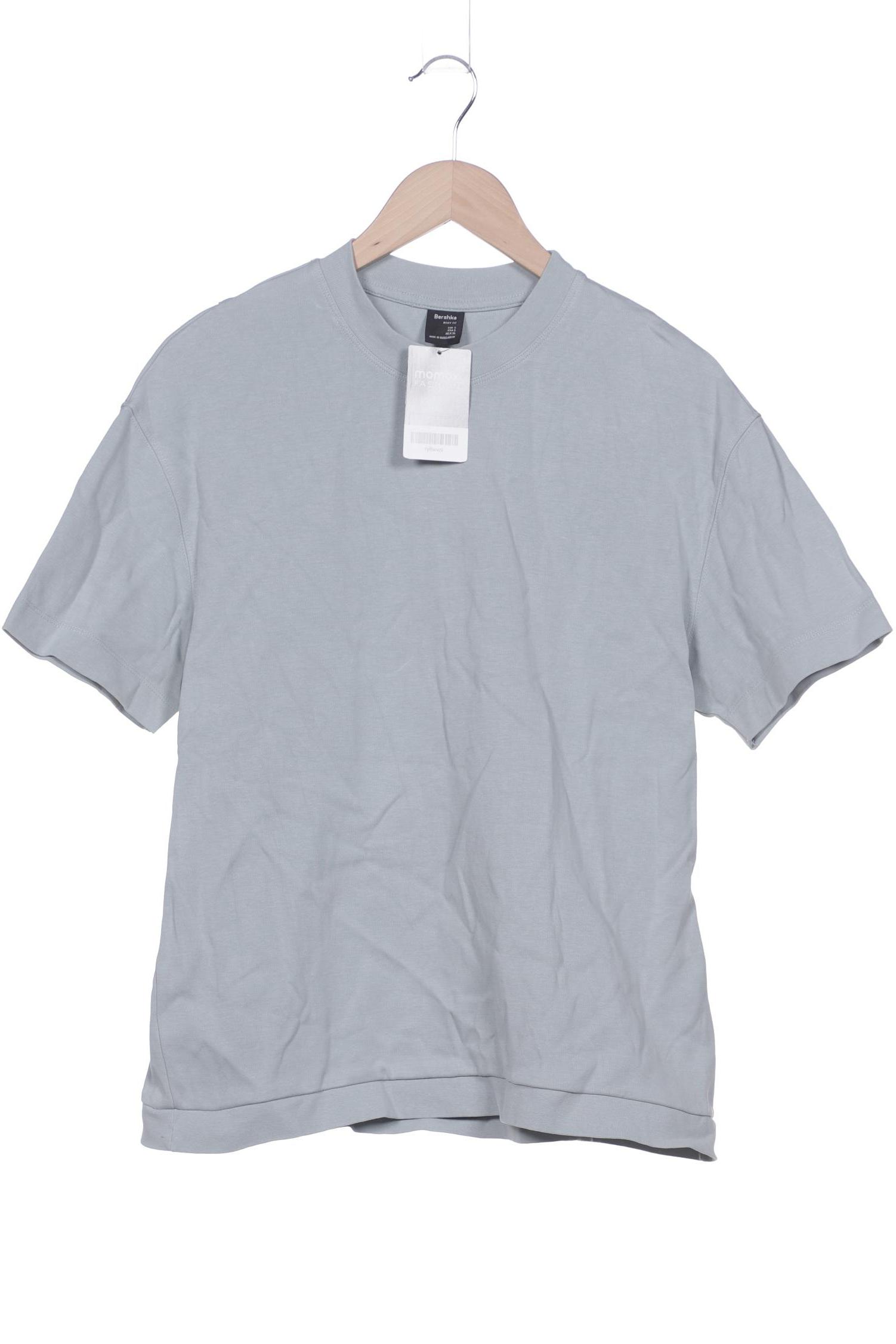 

bershka Damen T-Shirt, türkis, Gr. 36