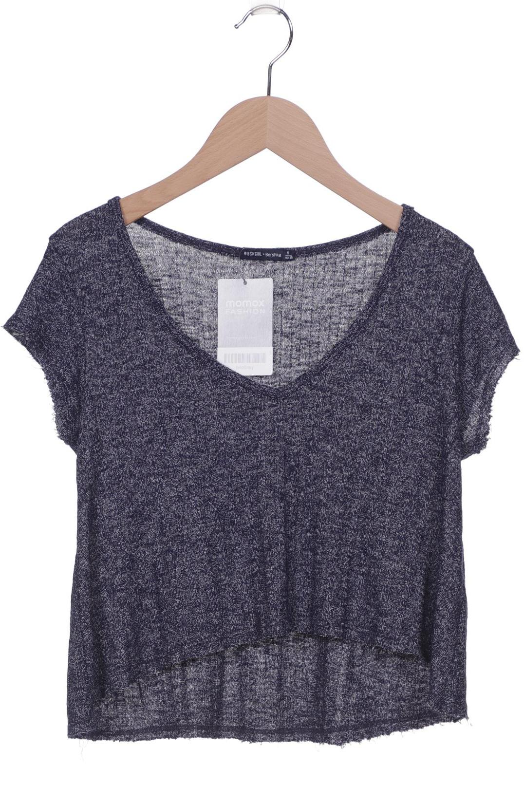 

bershka Damen T-Shirt, marineblau, Gr. 38