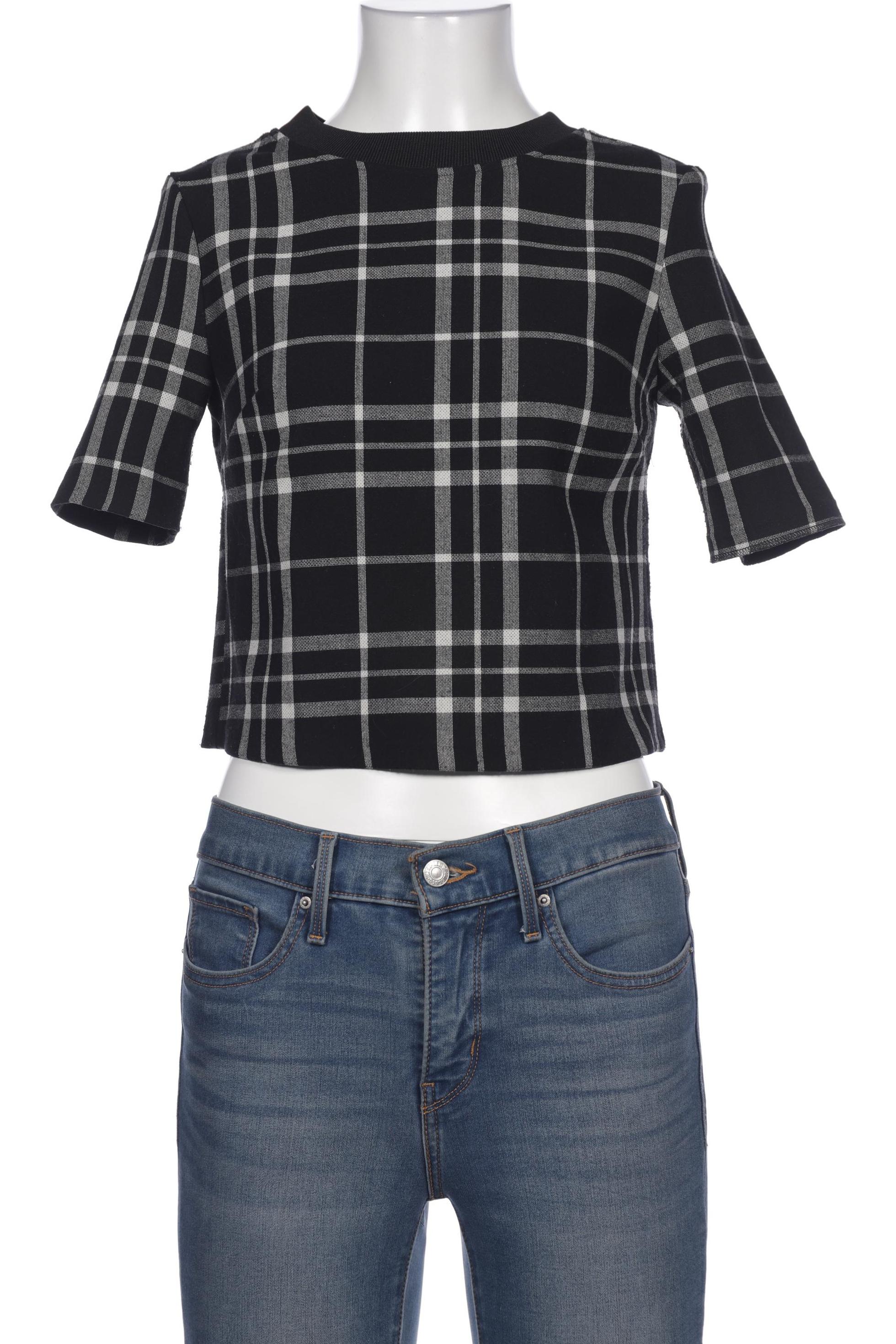 

bershka Damen T-Shirt, schwarz