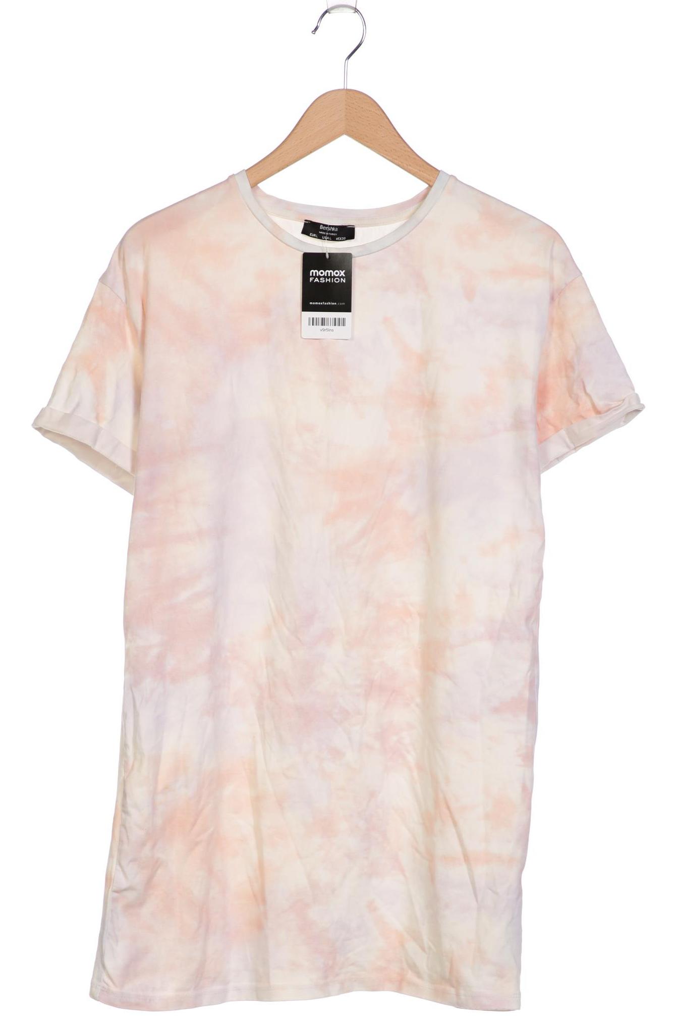 

bershka Damen T-Shirt, cremeweiß, Gr. 42