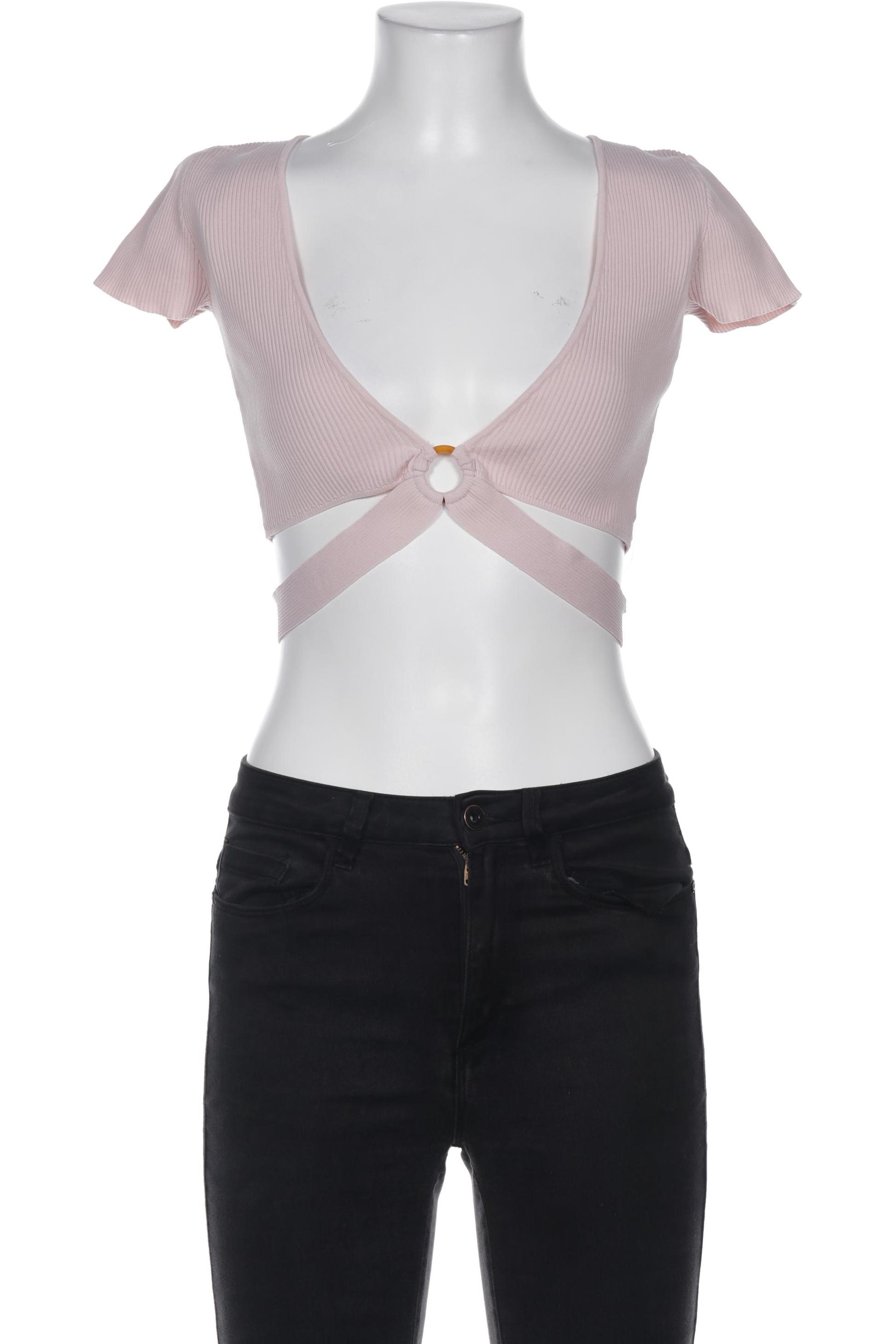

bershka Damen T-Shirt, pink, Gr. 38