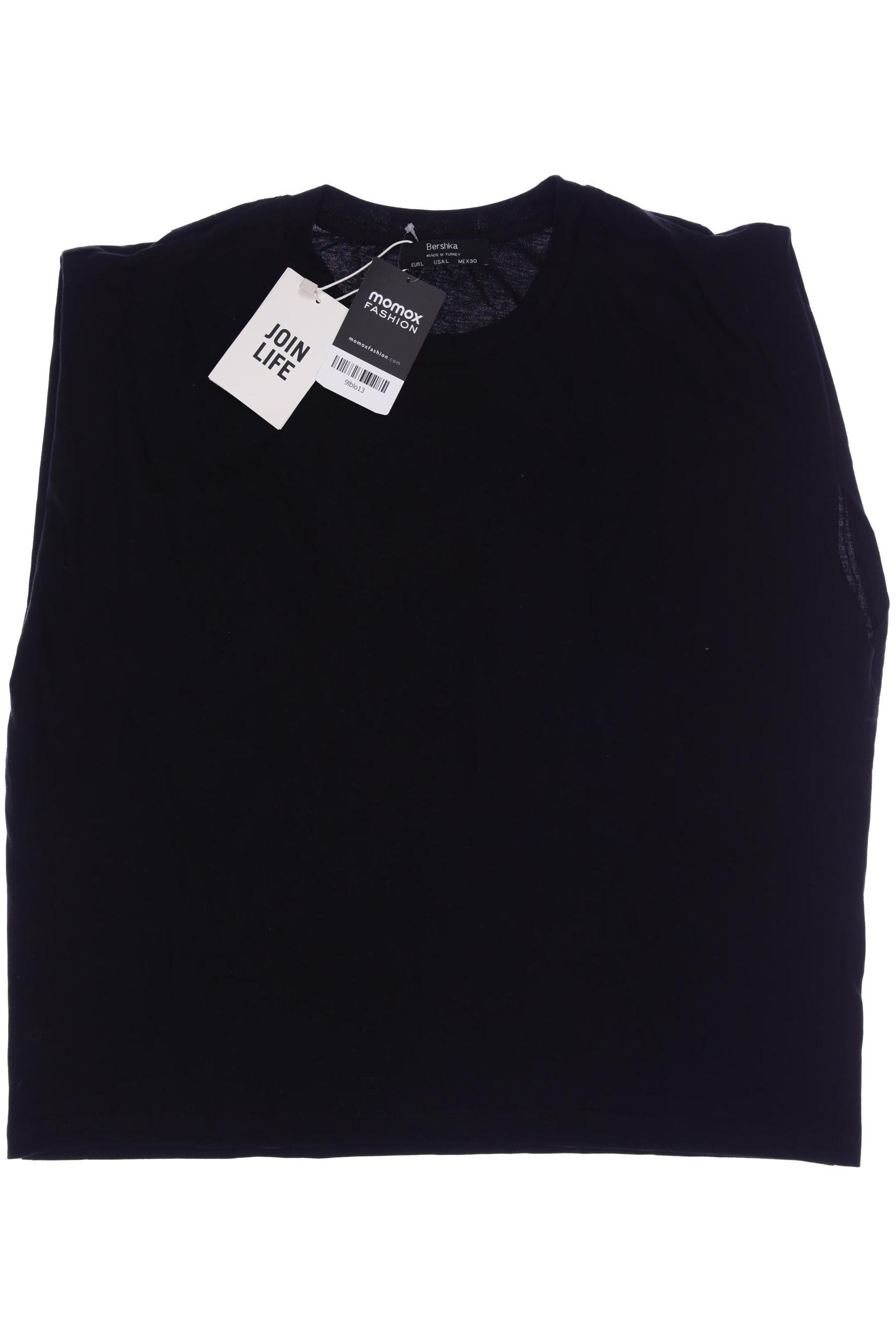 

bershka Damen T-Shirt, schwarz