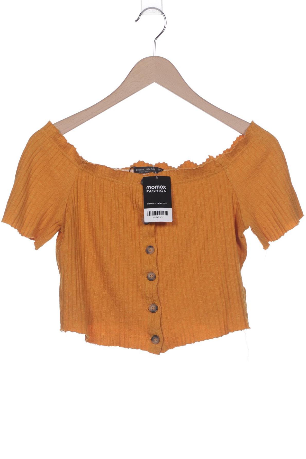 

bershka Damen T-Shirt, orange, Gr. 42