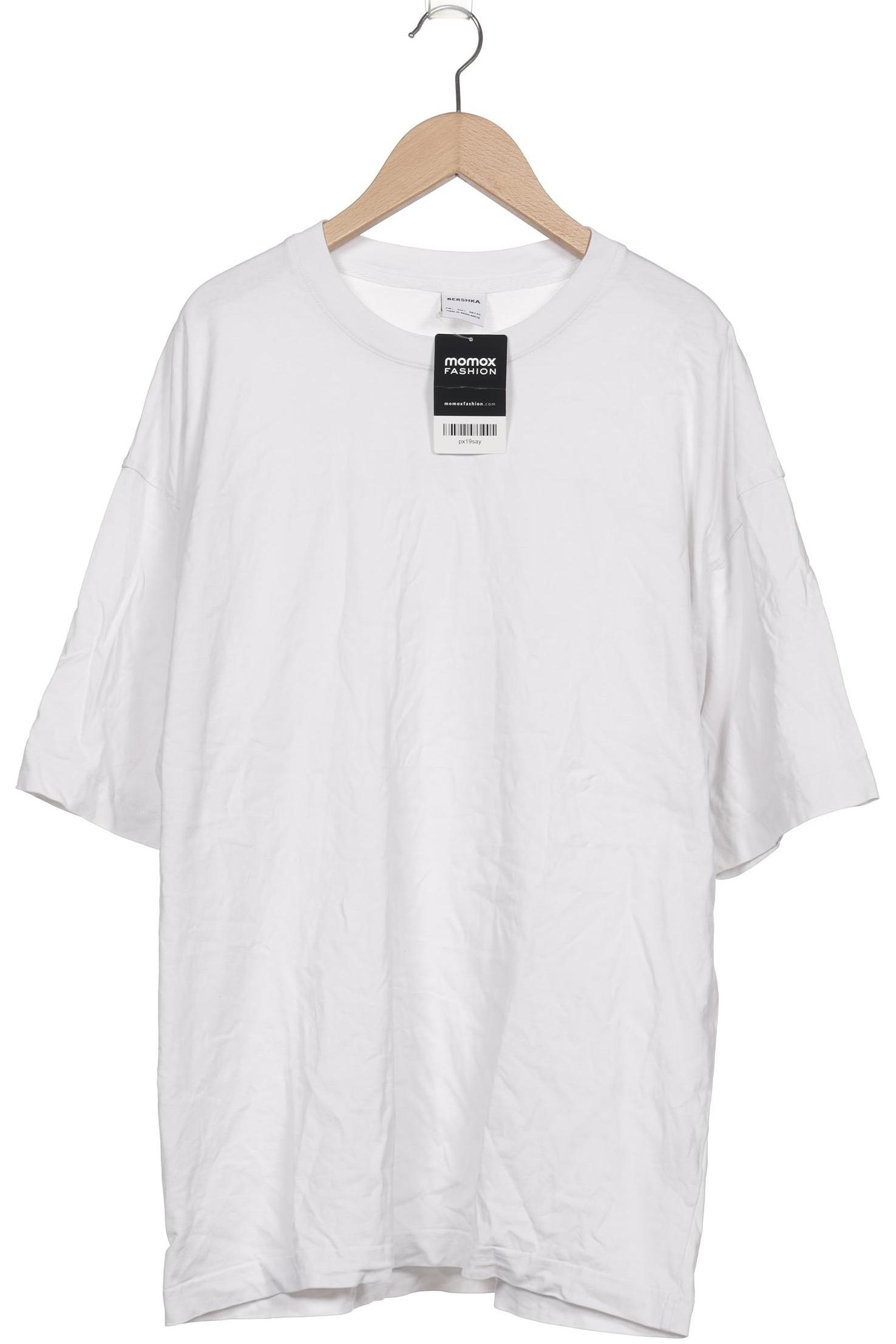 

bershka Damen T-Shirt, weiß, Gr. 42
