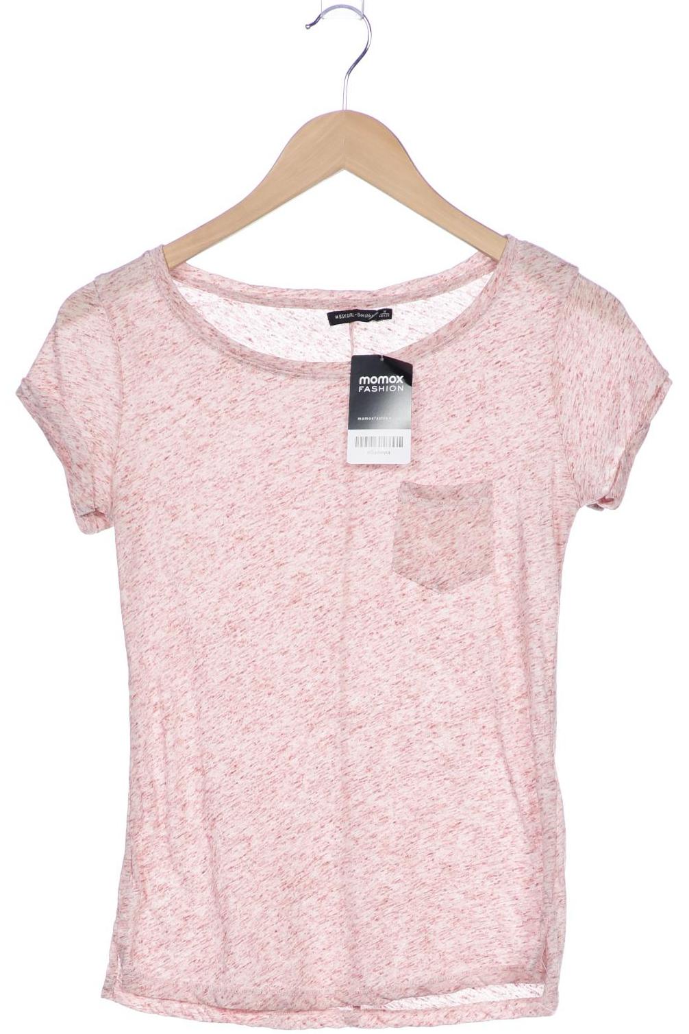 

bershka Damen T-Shirt, pink, Gr. 38