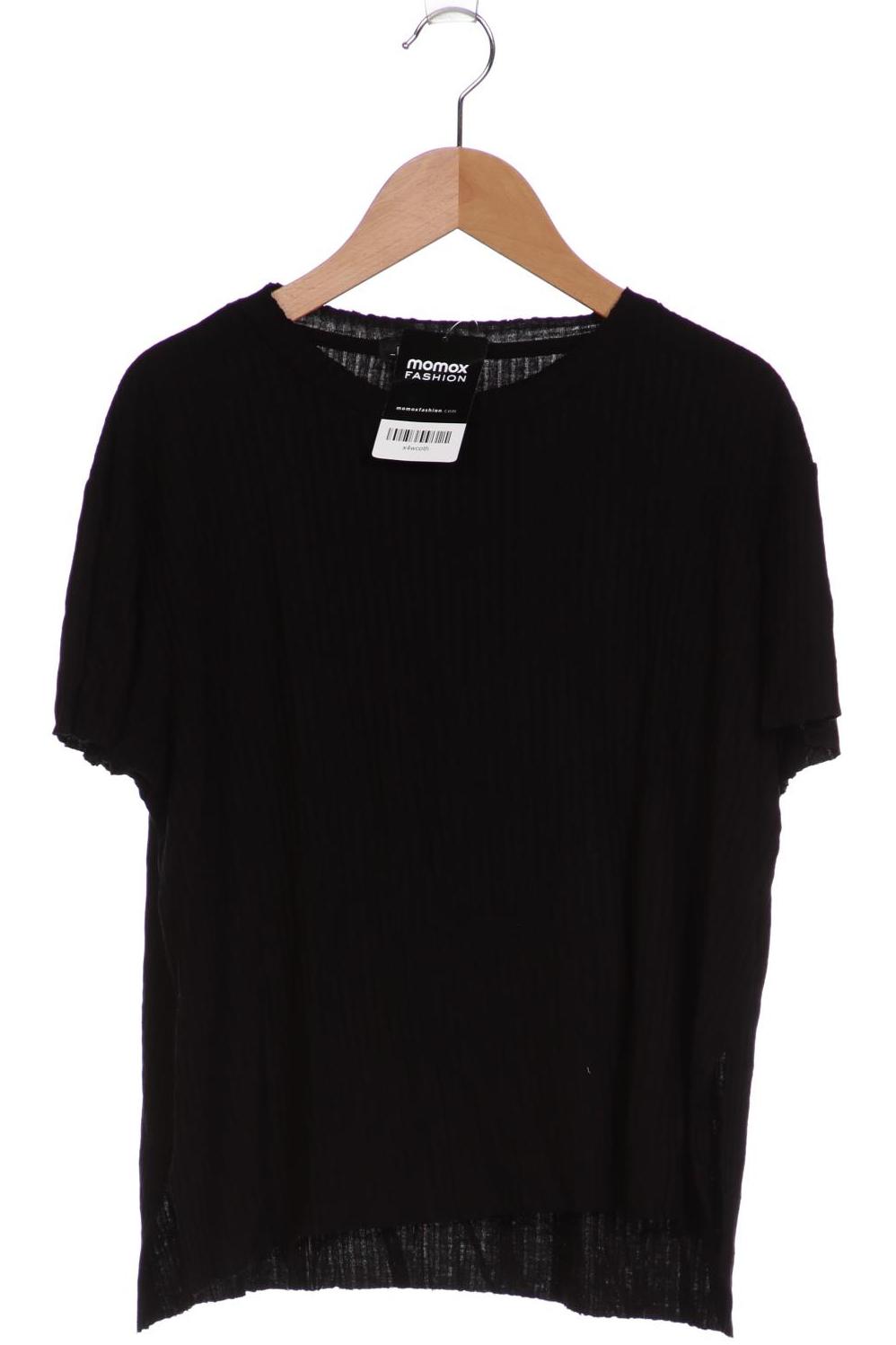 

bershka Damen T-Shirt, schwarz, Gr. 42
