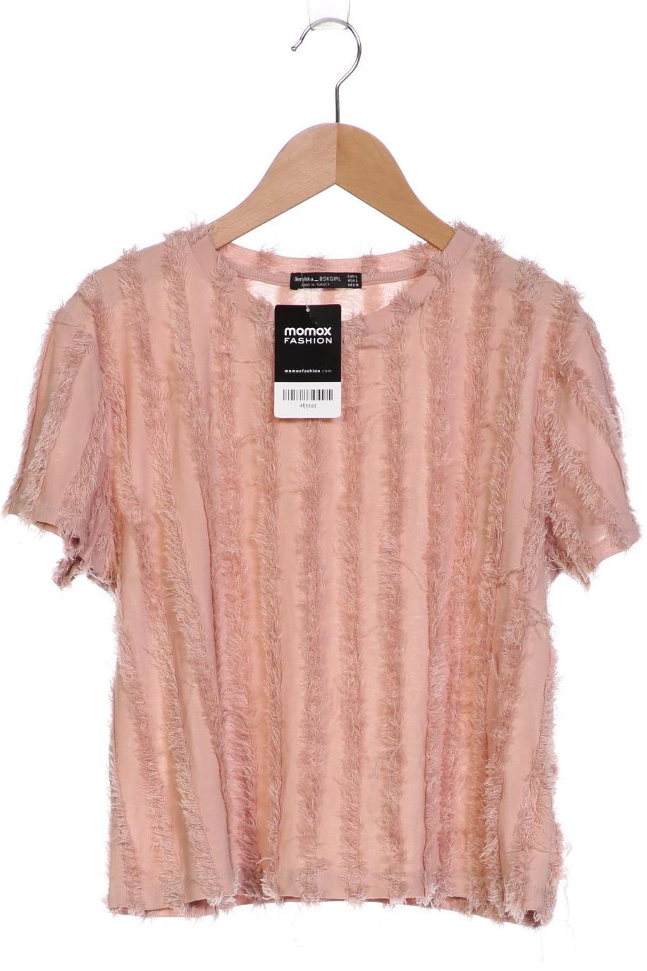 

bershka Damen T-Shirt, beige, Gr. 42