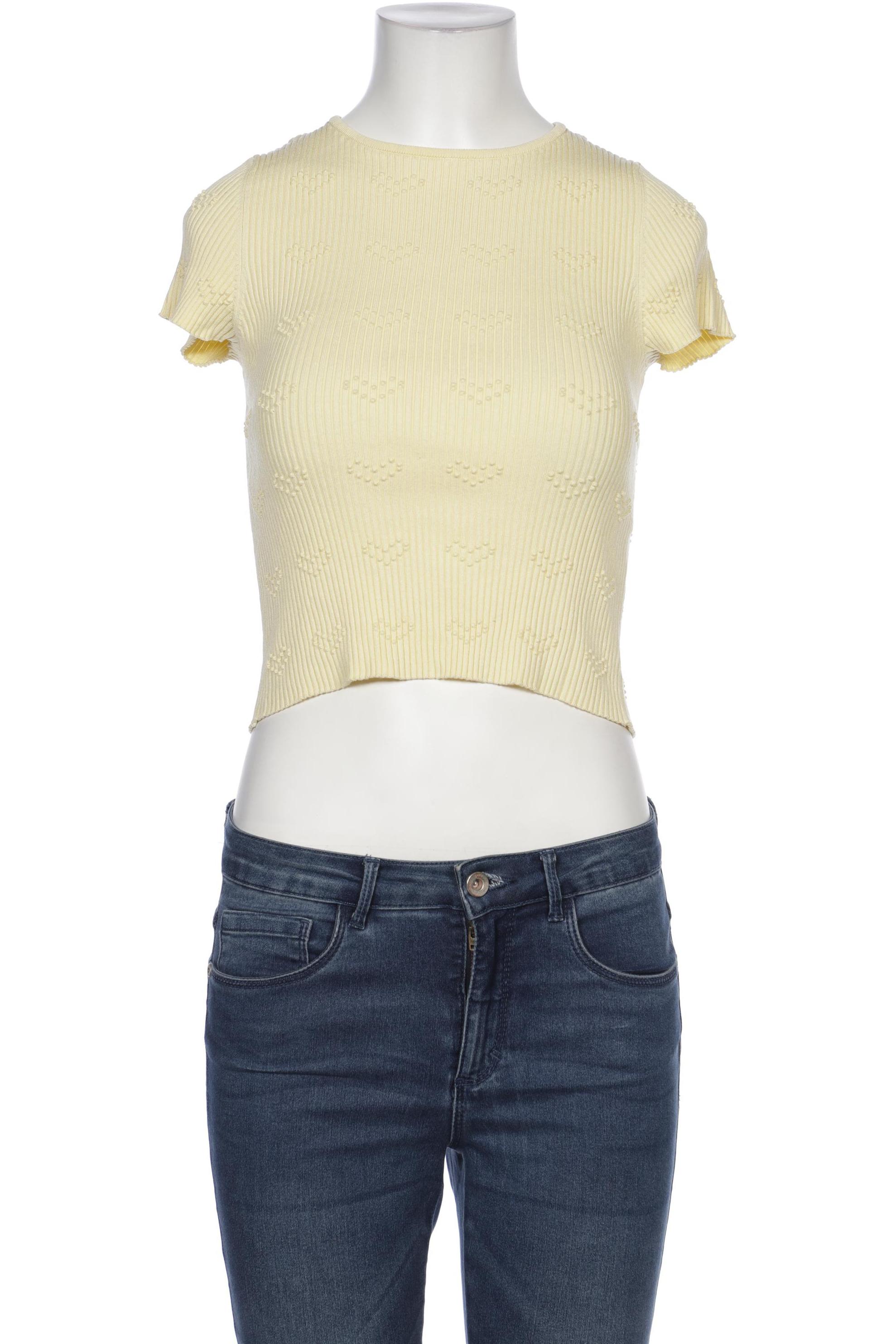 

bershka Damen T-Shirt, gelb