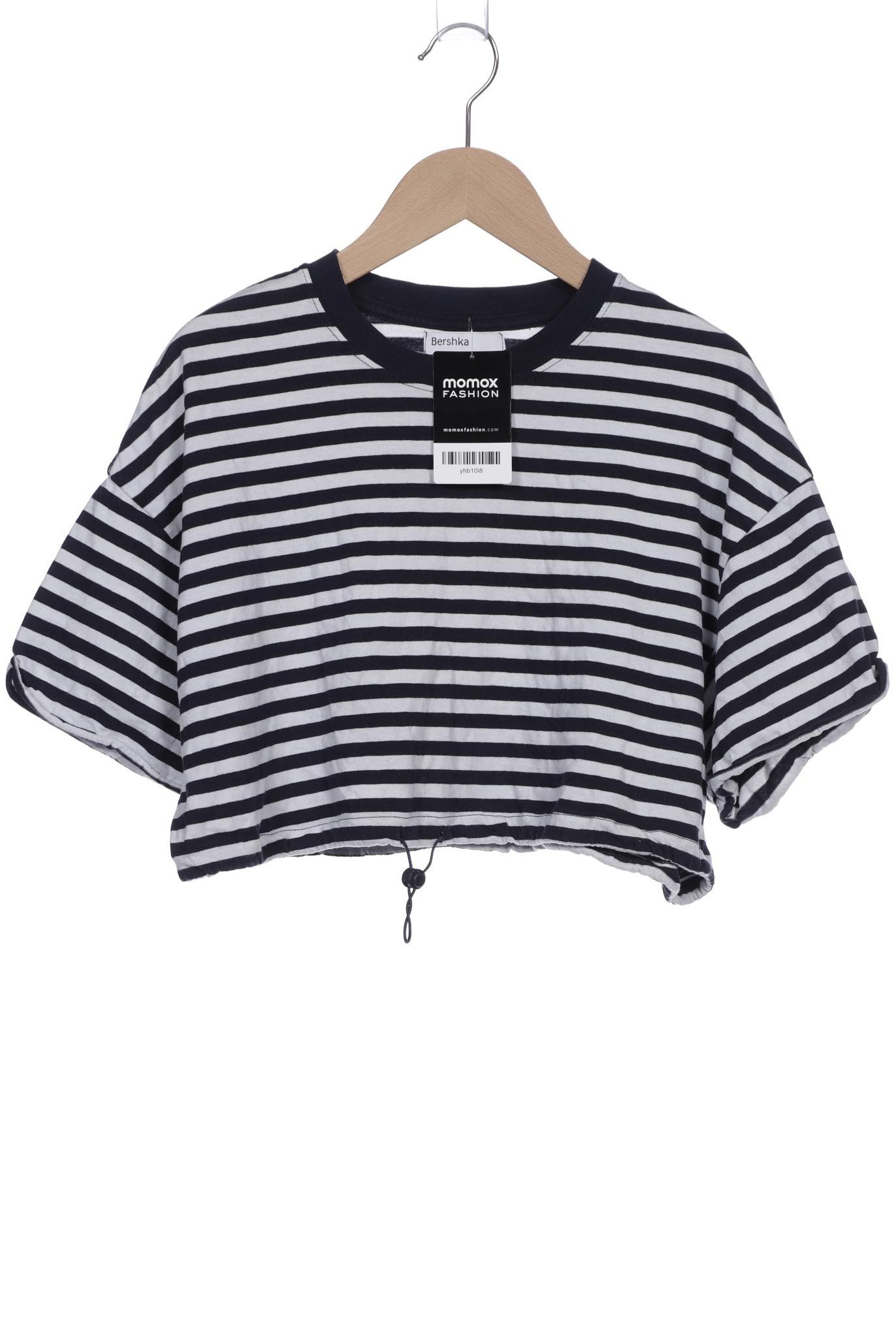 

bershka Damen T-Shirt, marineblau, Gr. 38