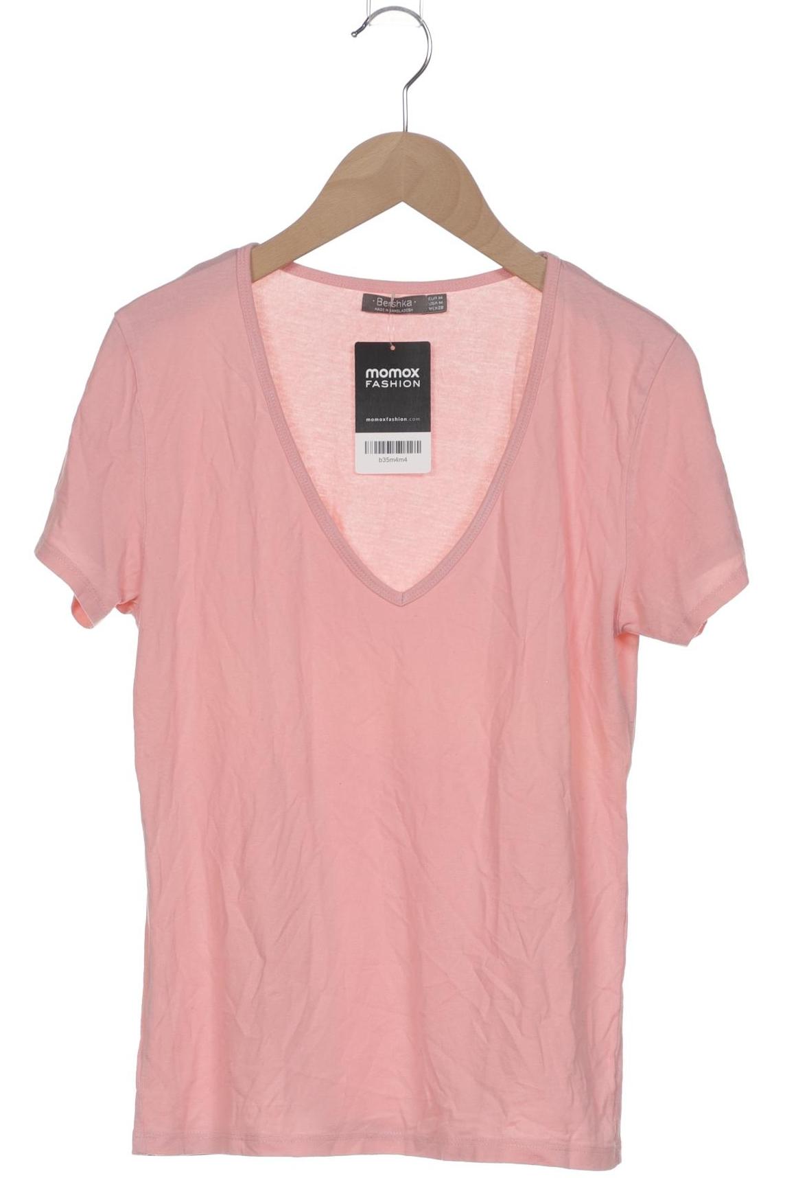 

bershka Damen T-Shirt, pink, Gr. 38