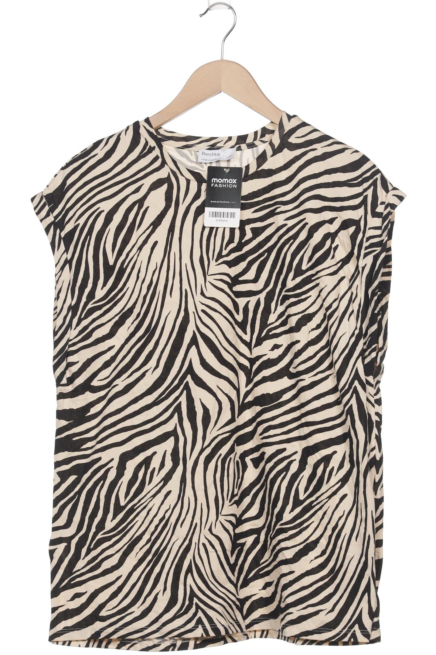 

bershka Damen T-Shirt, beige, Gr. 38